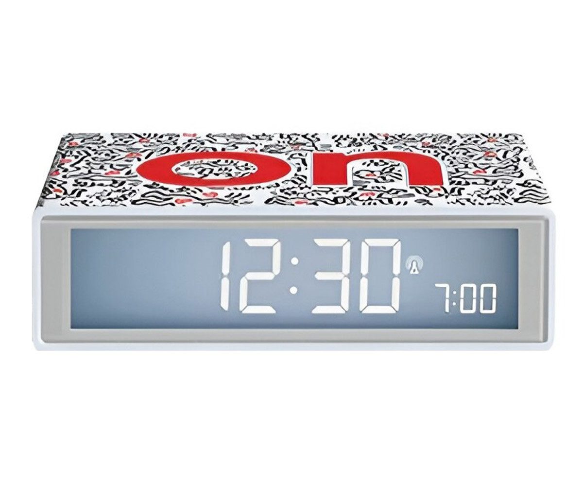 Lexon Funkwecker FunkFlip+ Keith Haring Love Weiß