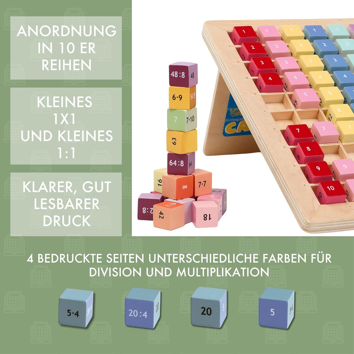 LumeeStar Lernspielzeug 1x1 Multiplikation-Division-Lernspiel - Interaktiv günstig online kaufen