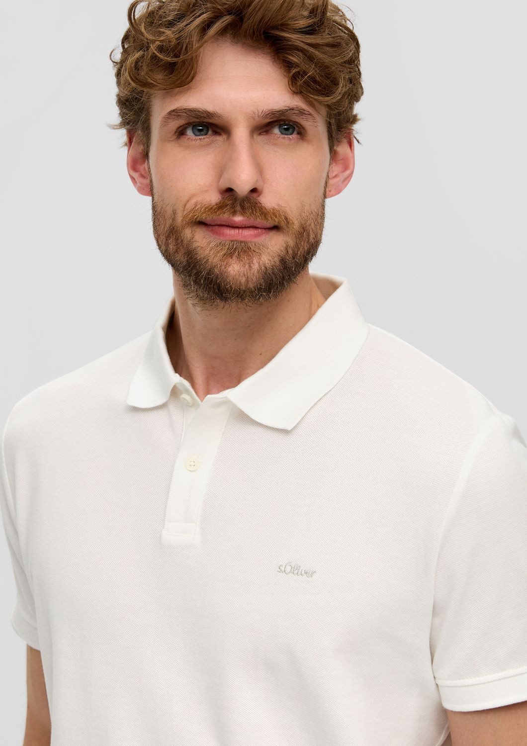 s.Oliver Poloshirt Poloshirt kurzarm, Piqué, Kragen, Knöpfe