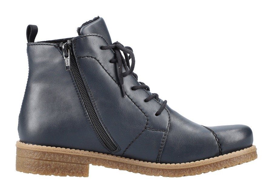 Rieker Schnürstiefelette mit honigfarbener Laufsohle