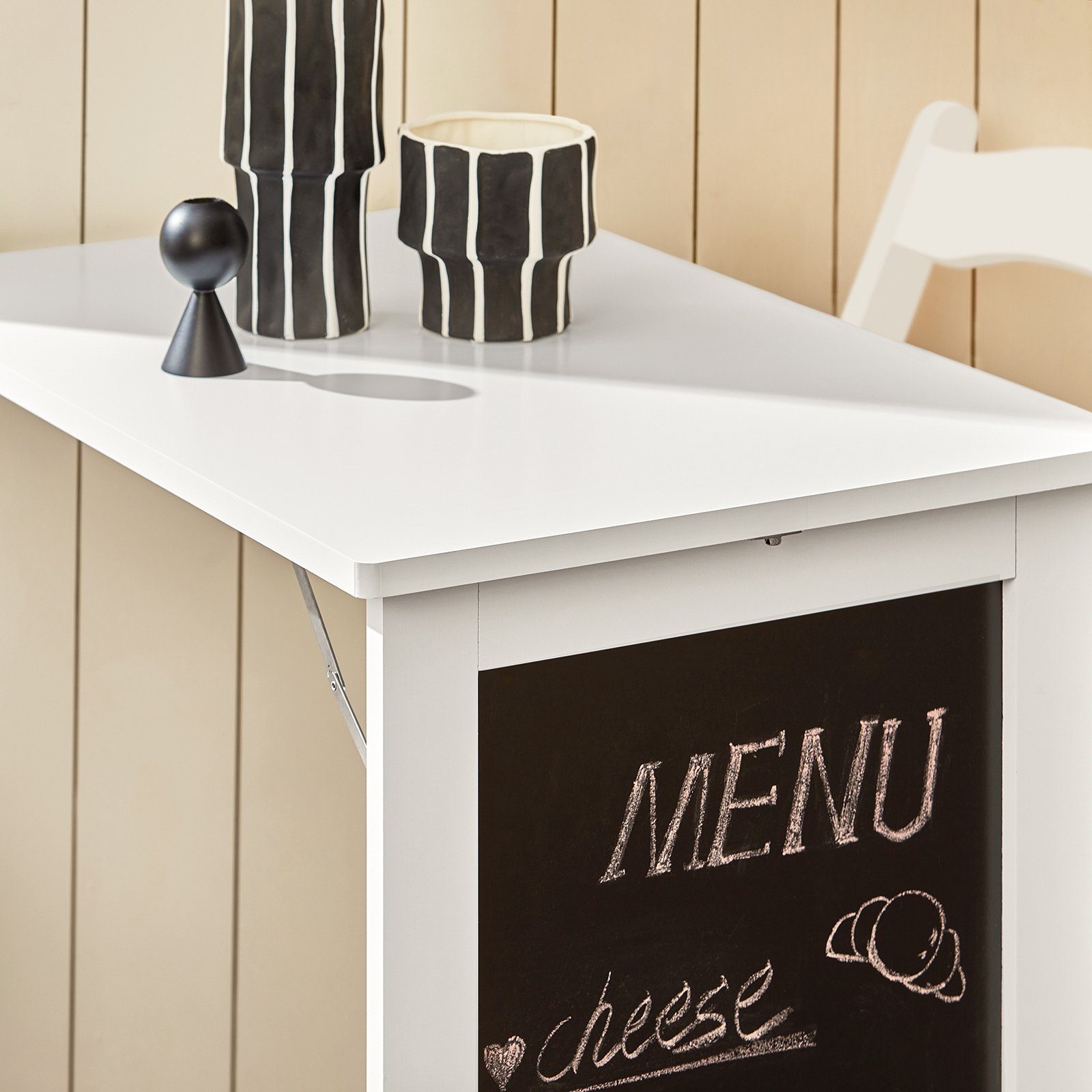 FWT20, Tafel Wandtisch Esstisch Memoboard SoBuy Klapptisch weiß mit Küchentisch