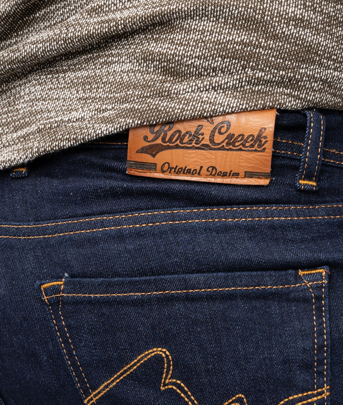 Rock Creek Slim-fit-Jeans Herren Jeans Dunkelblau Slim RC-2137 Fit