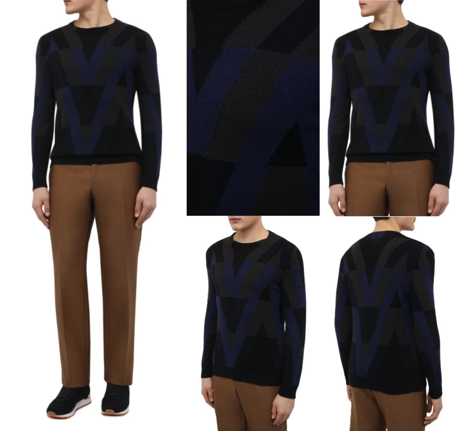 Valentino Strickpullover VALENTINO GARAVANI Wool Pullover Knitted Jumper Knit Sweater Sweatshir