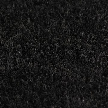 Fußmatte Fußabtreter Schmutzfangmatte Türmatte Fußmatte Schwarz 100x200 cm Koko, vidaXL, Rechteck, Höhe: 0 mm