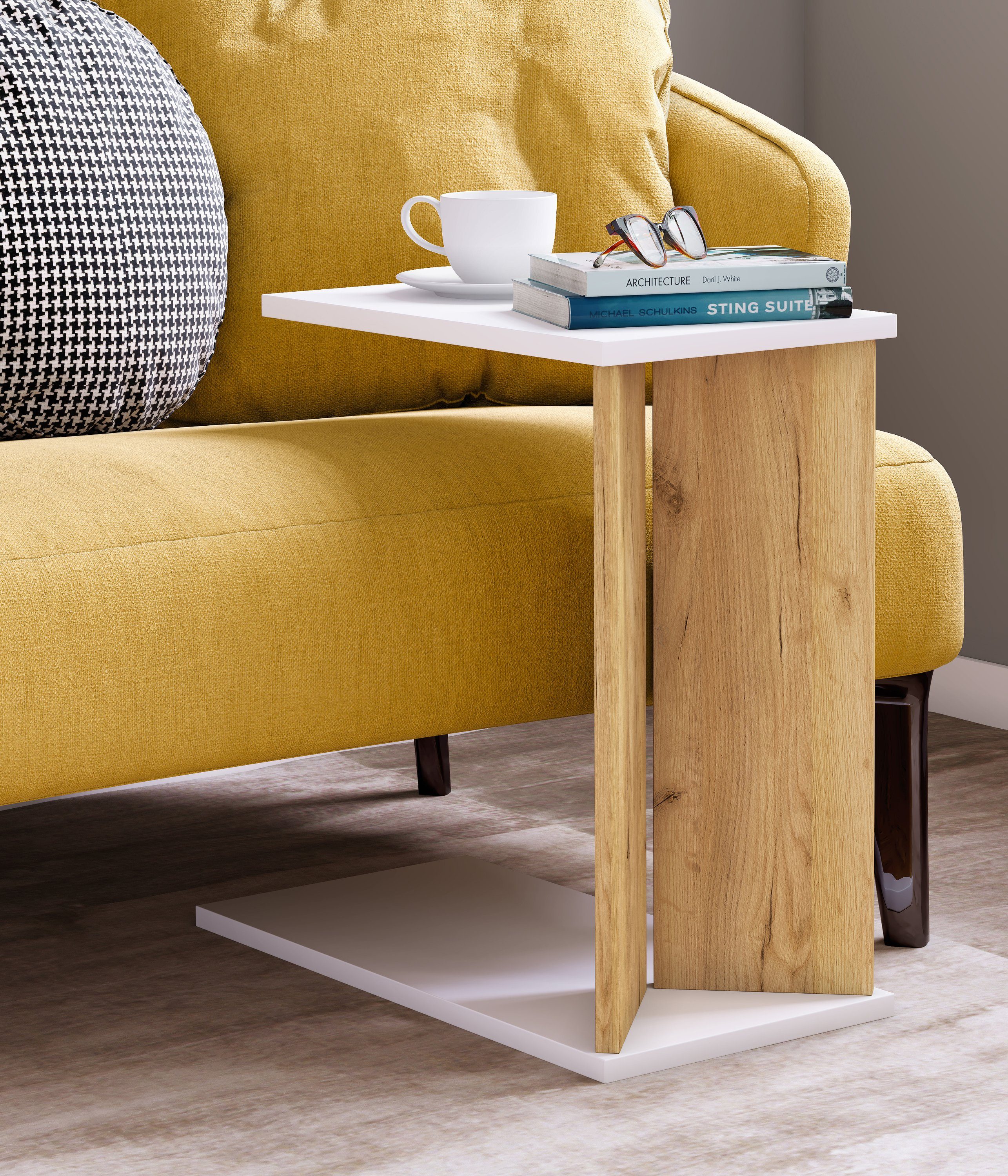 VCM Couchtisch Holz Beistelltisch Couchtisch Sofatisch Nachto M, Pflegeleicht