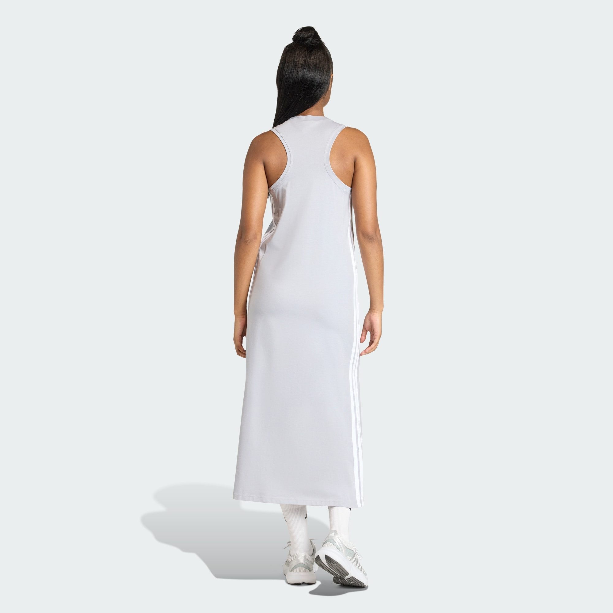 adidas Sportswear Maxikleid ESSENTIALS 3-STREIFEN LONG RACERBACK KLEID (1-tlg)