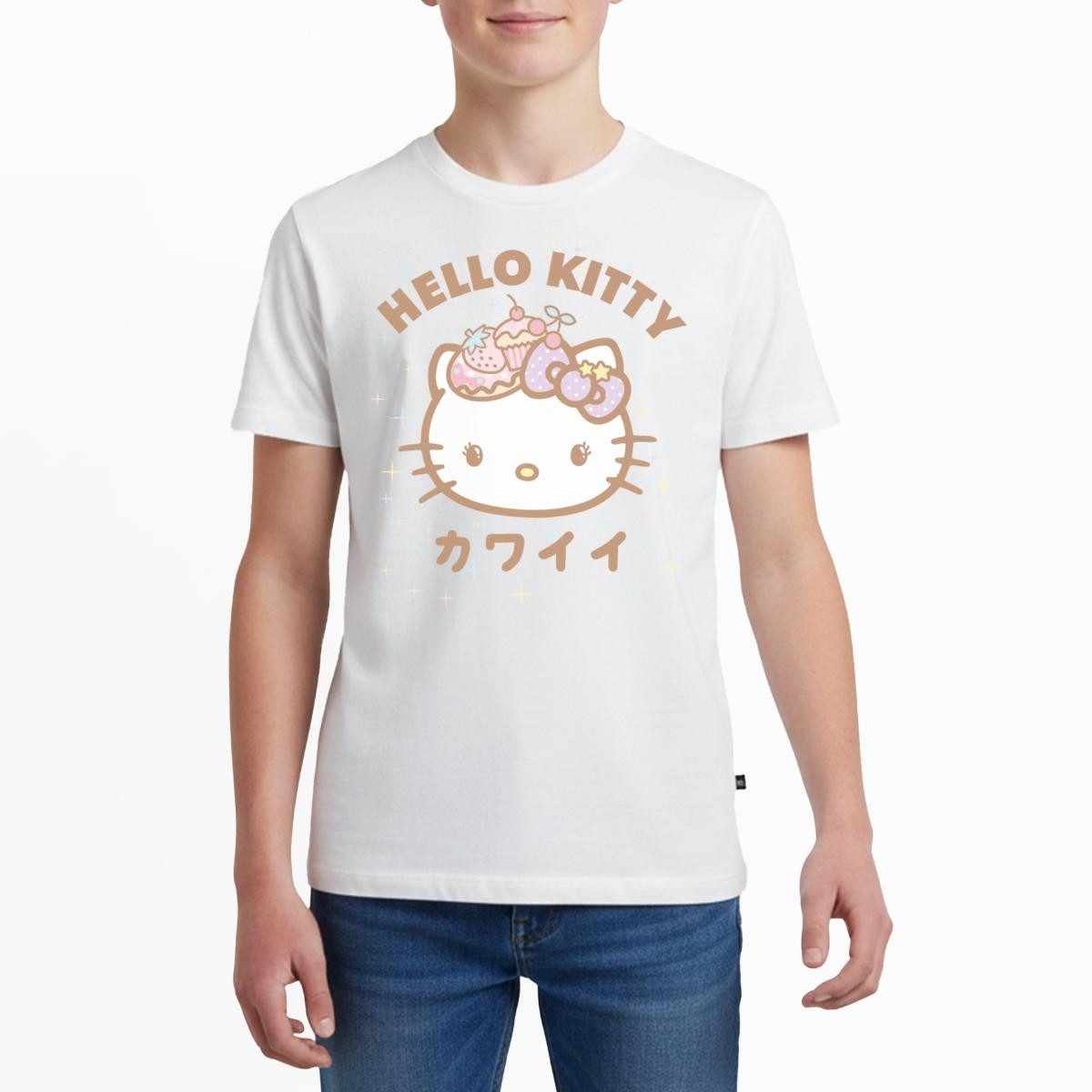 T-Shirt Hello Kitty Kawaii Stil Teenager Premium T-Shirt