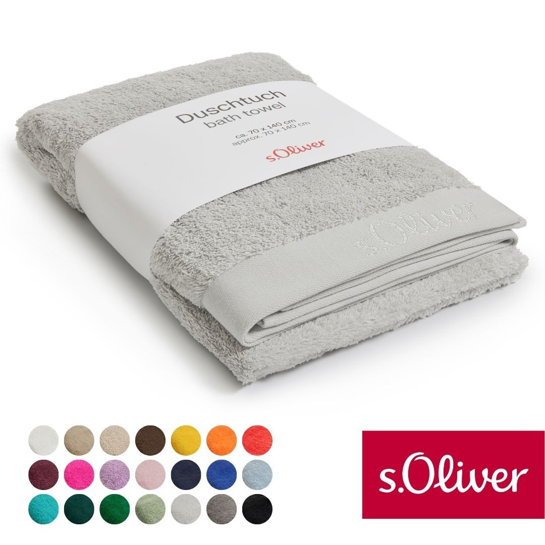 s.Oliver Duschtuch s.Oliver, Premium Qualität, 600 gr/m², auch als Sets erhältlich, Walkfrottier (1-St), große Farbauswahl, auch als Handtuch, Waschhandschuh, Gästetuch