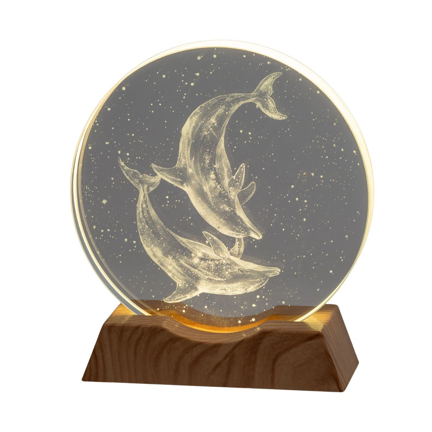 formano LED Tischleuchte Kristallglas, LED, Höhe: 11cm, Farbe: Transparent, Motiv: Kristall