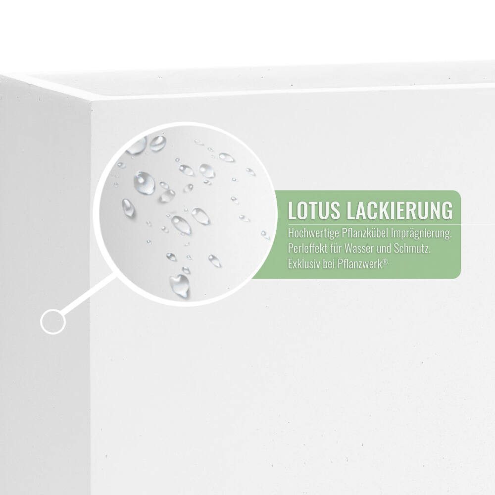 Pflanzwerk® Pflanzkübel DIVIDER Premium Blumenkübel Raumteiler Hochbeet Fiberglas, Fiberglas - Handgefertigt - Rechteckig - Frostbeständig