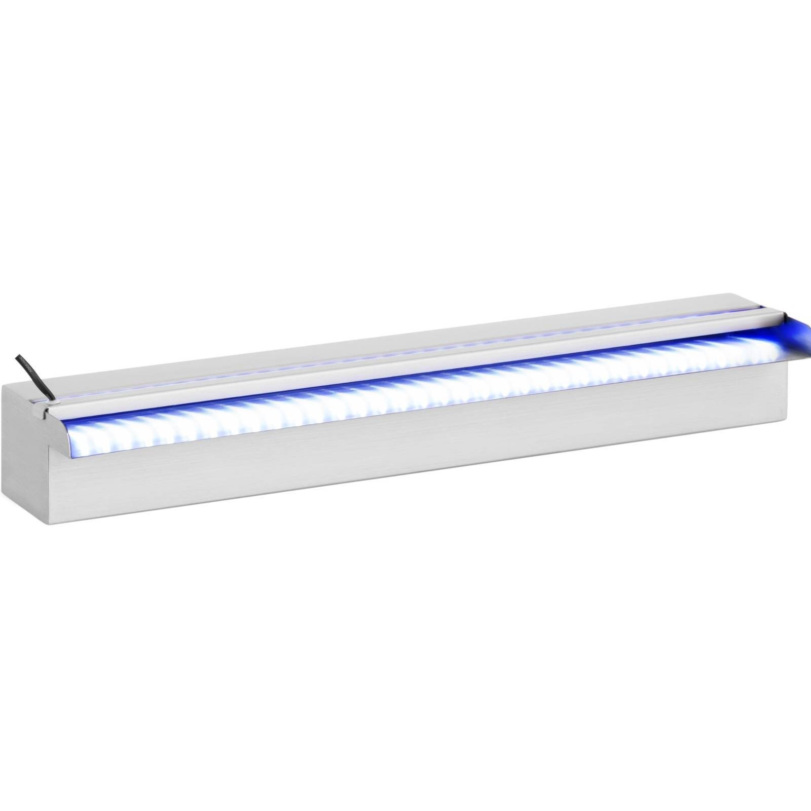 Uniprodo Schwalldusche Mit LED-Beleuchtung - 52cm Acryl-Wasserfall Für Garten & Teich