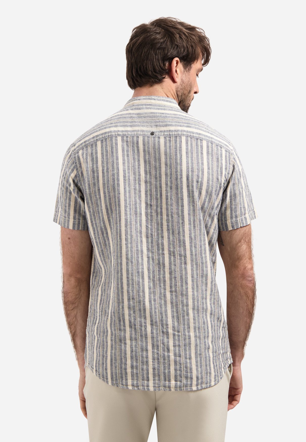 NO EXCESS Kurzarmhemd Shirt Short Sleeve Yarn Dyed Dobby - Leinenhemd - Sommerhemd