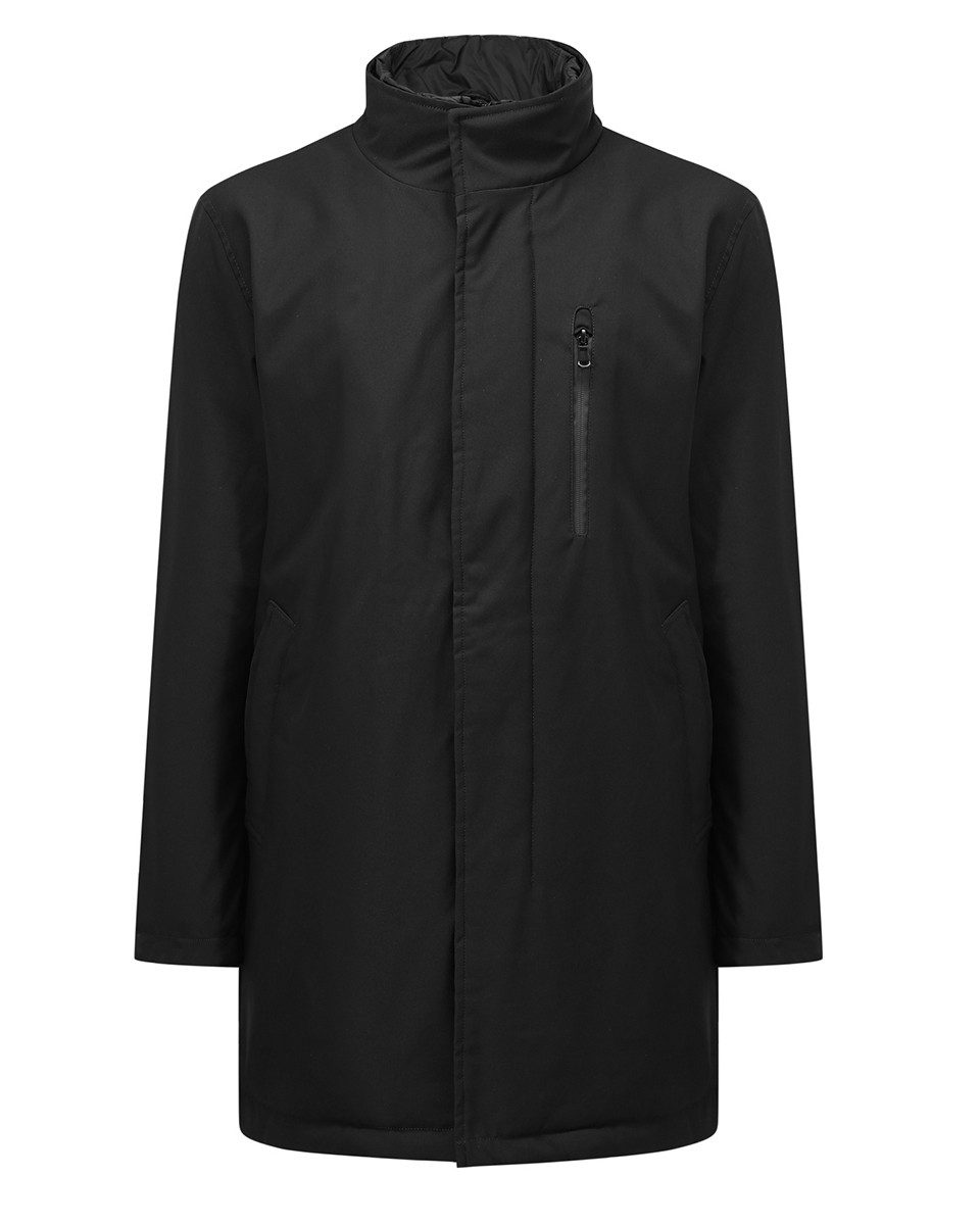 Allthemen Wintermantel Herren Wintermantel mit Stehkragen Lockerer Schnitt Winddicht Langer Schnitt, Wintermantel im Trench-Stil für die kalte Jahreszeit
