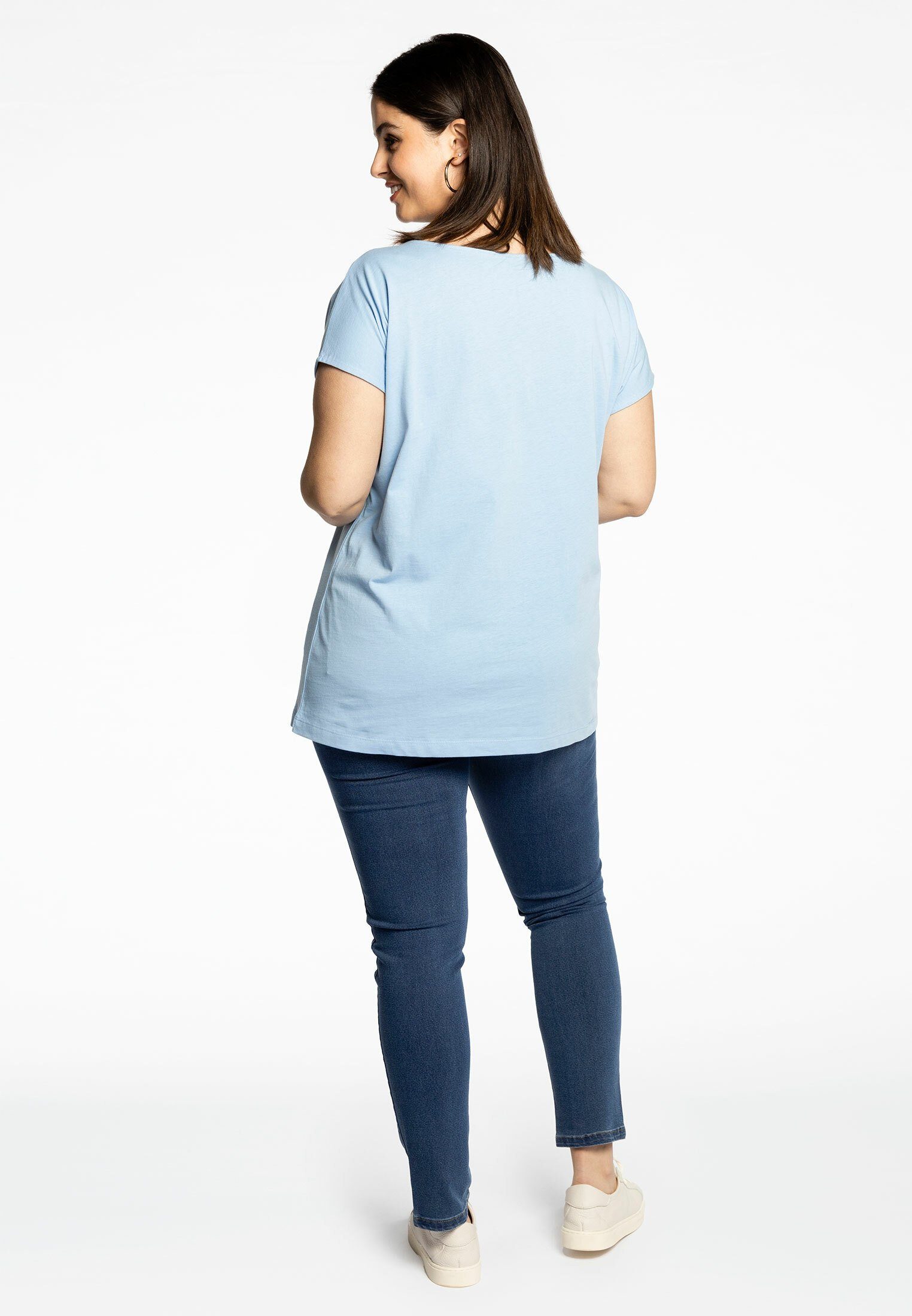 Größen Yoek Große light blue Langarmshirt