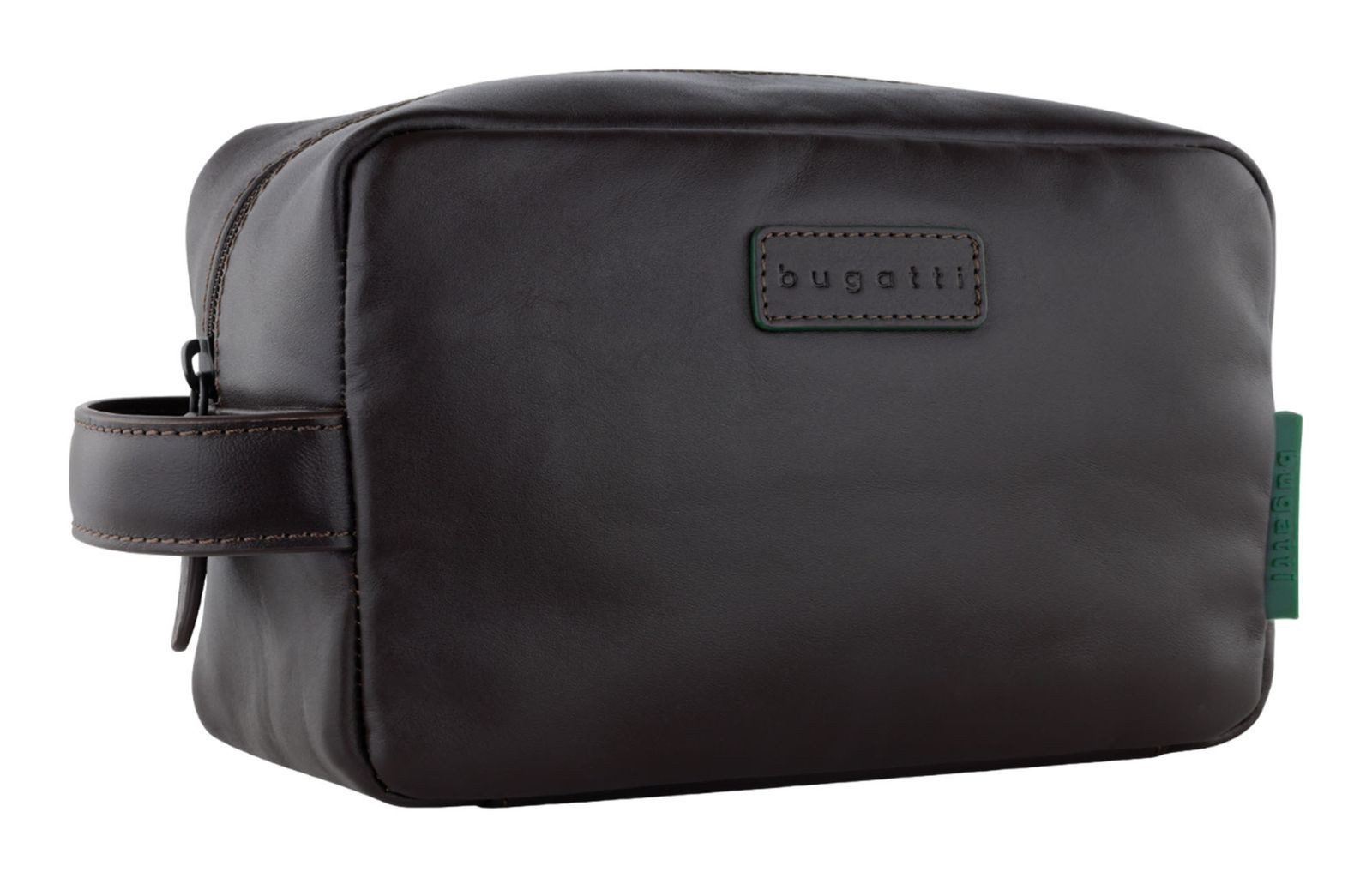 bugatti Kulturbeutel Washbag, aus echtem Rindsleder