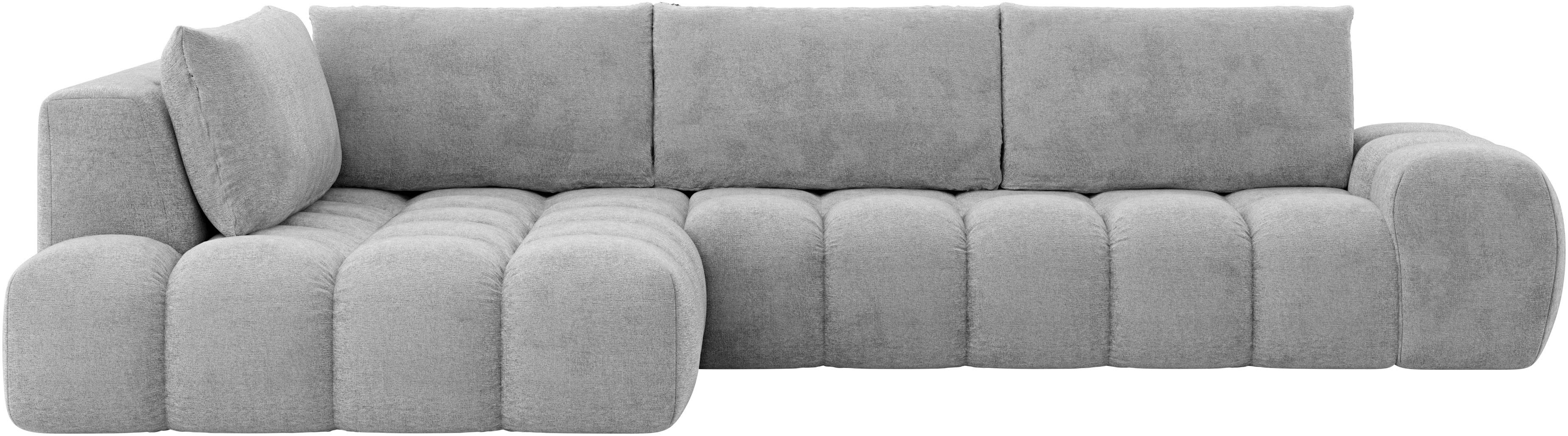 INOSIGN Ecksofa "AZITA Designsofa, elegant und bequem L-Form, Bubble-Optik" günstig online kaufen