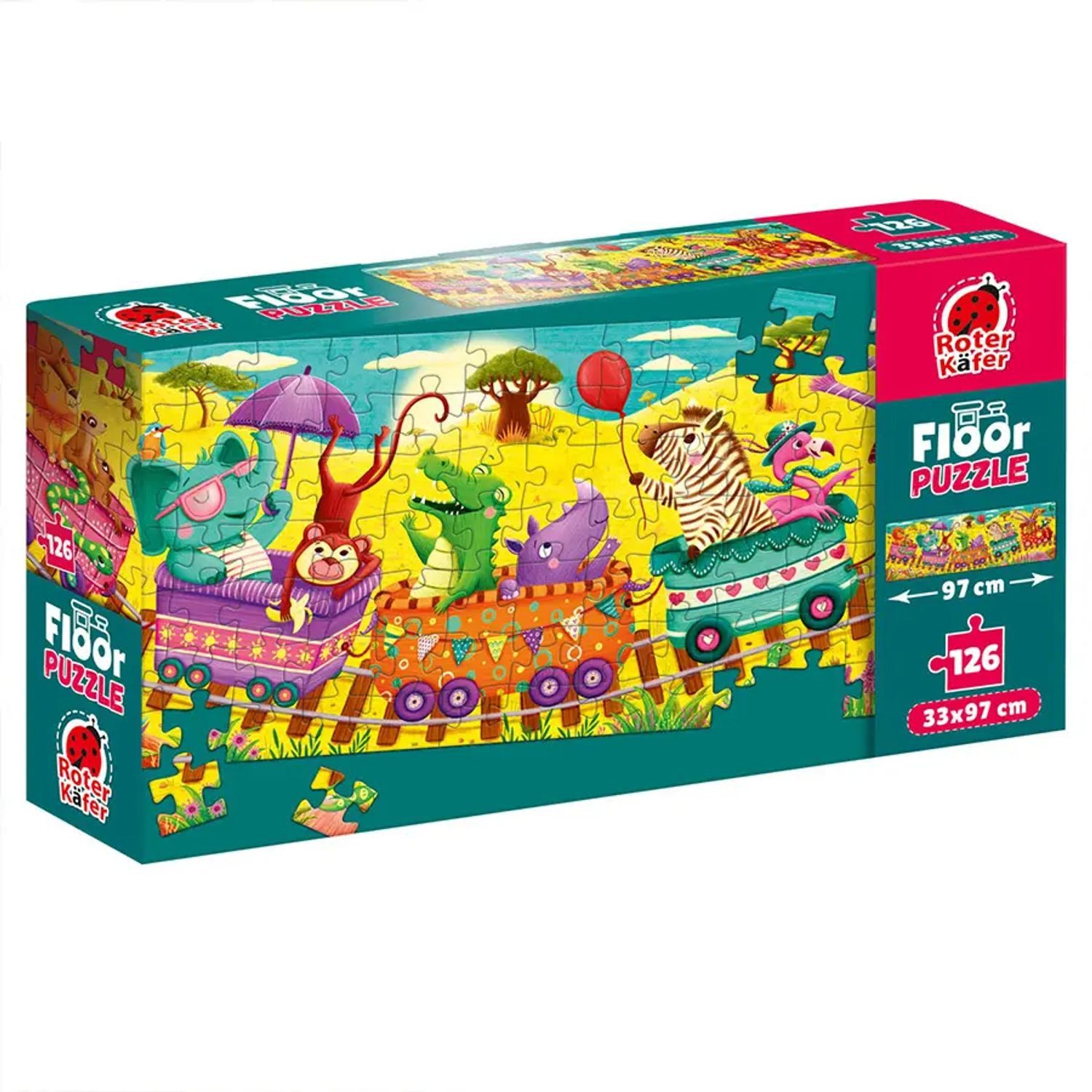 Käfer Puzzle Puzzle Roter Käfer Bodenpuzzle Zug, Puzzleteile