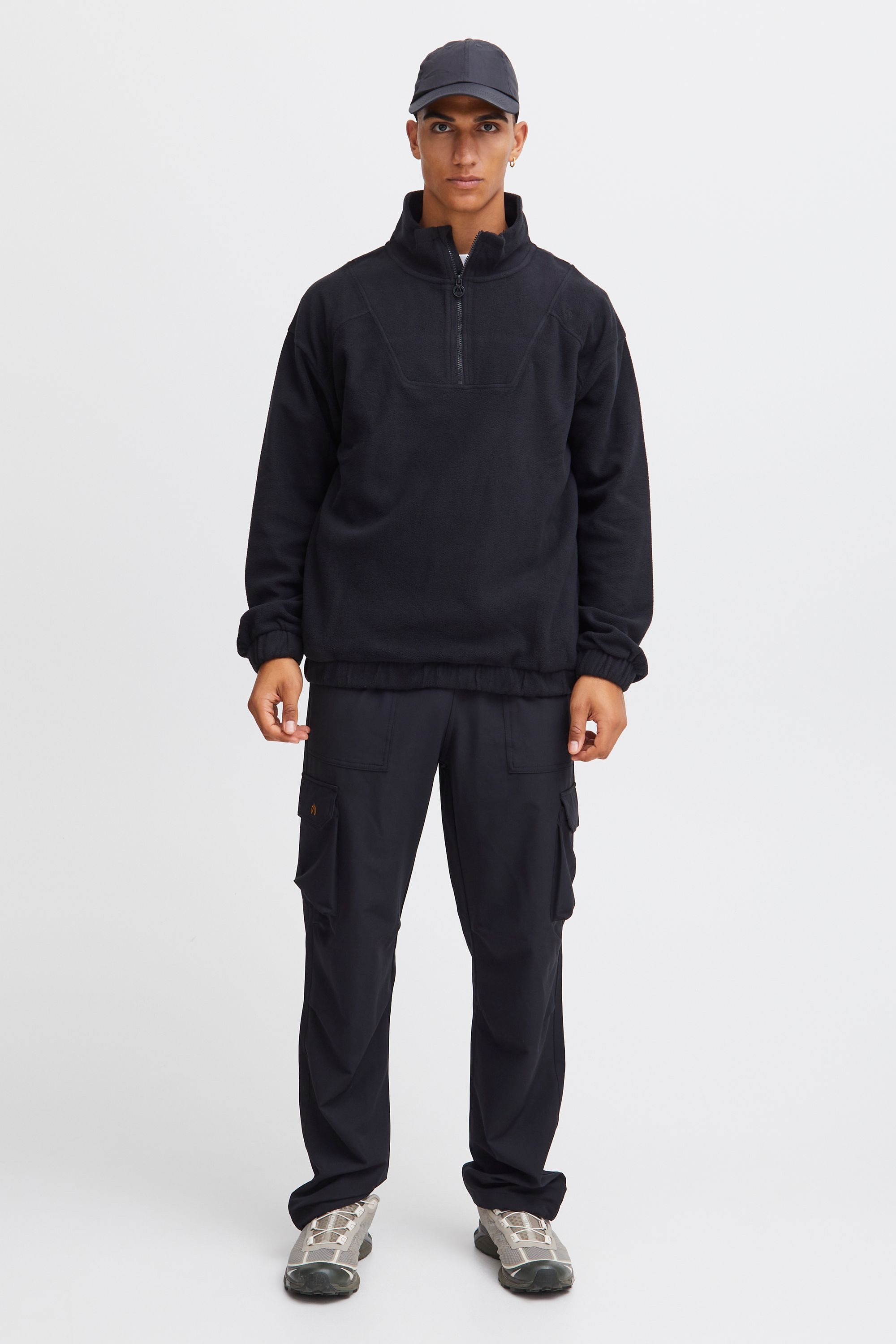 North Bend Troyer NBCotus M Modischer Fleecepullover mit Troyer Kragen günstig online kaufen