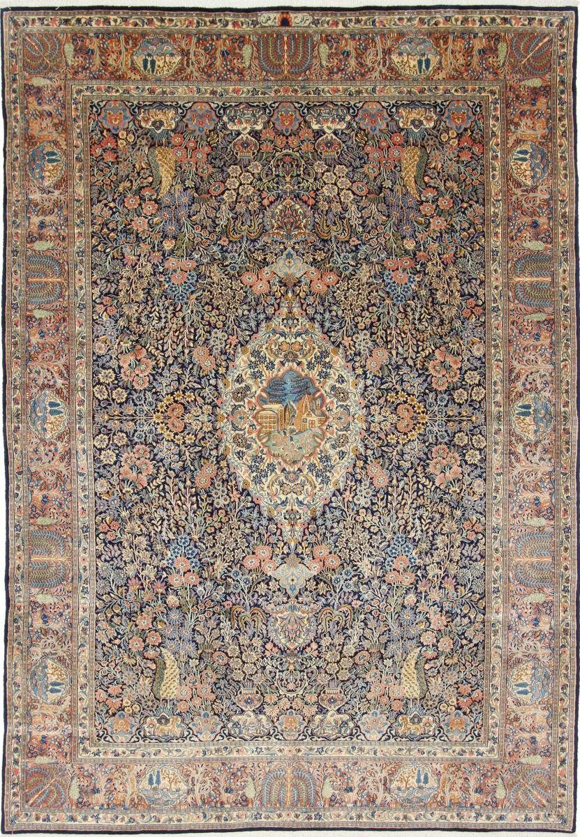 Orientteppich Kerman Sherkat 199x289 Handgeknüpfter Orientteppich / Perserteppich, Nain Trading, rechteckig, Höhe: 12 mm