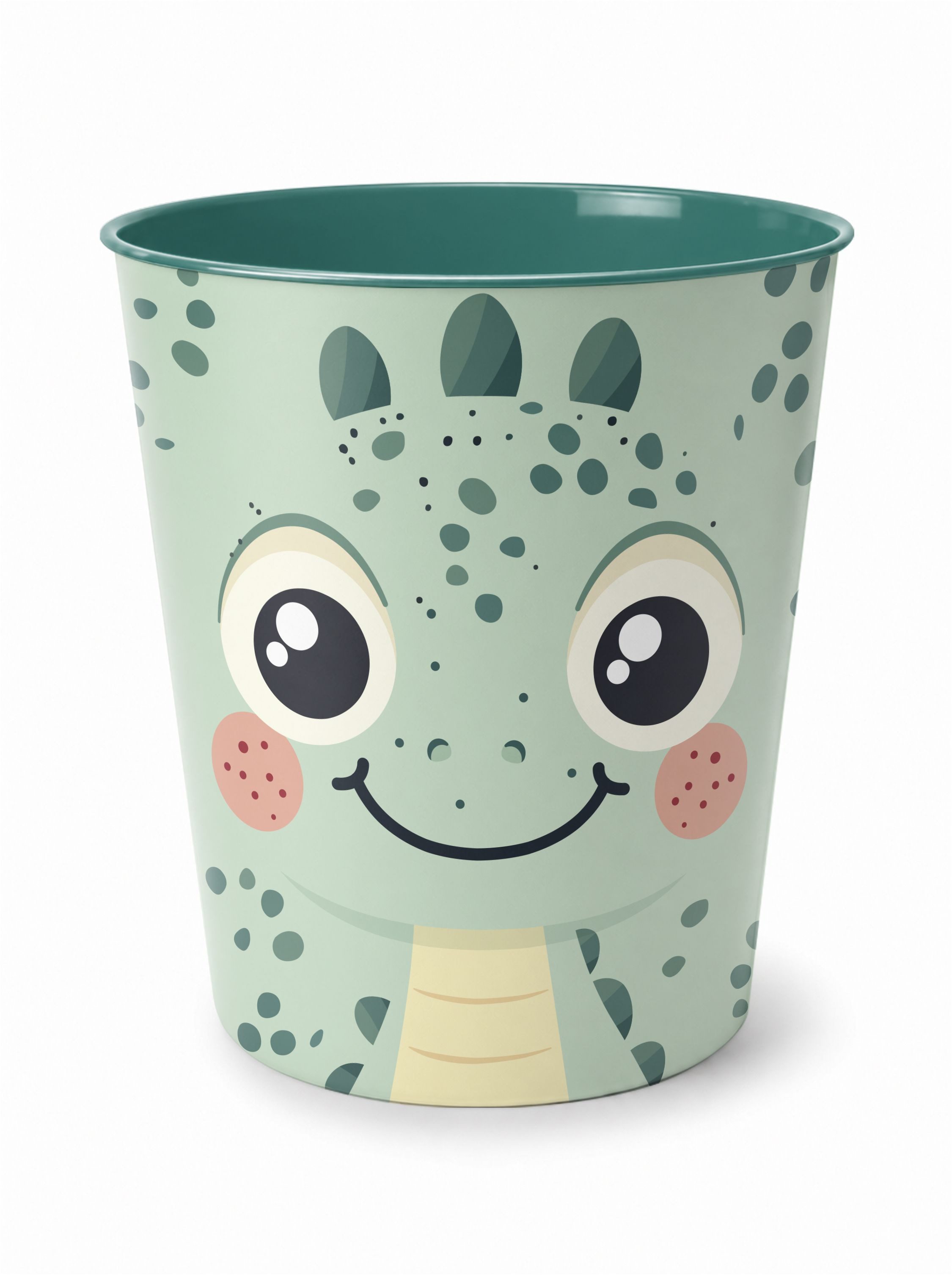 itenga Papierkorb itenga Papierkorb Tiermotiv - DINO - Kawaii Design - ca 11 Liter
