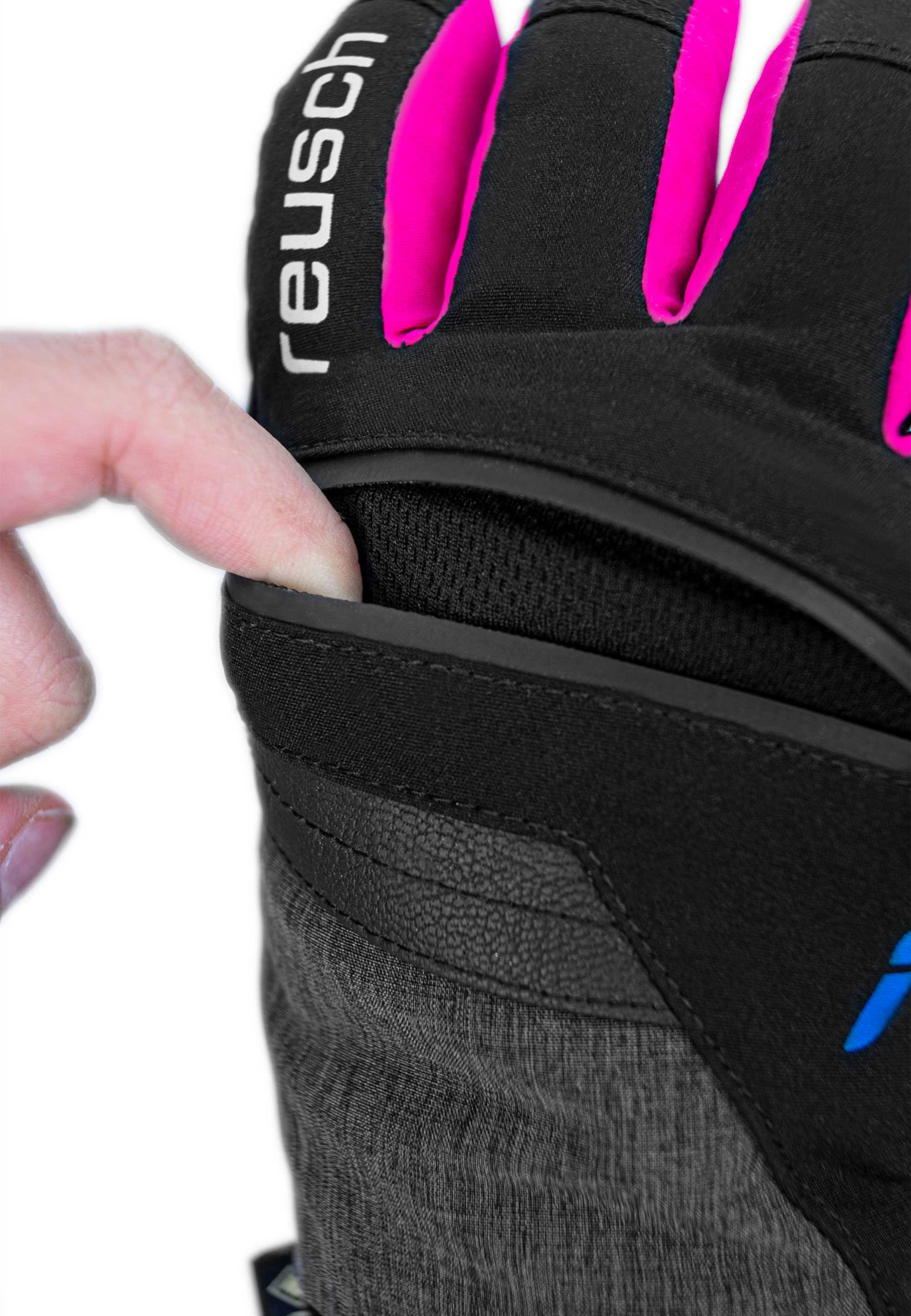 GORE-TEX pink-schwarz in sportlichem Skihandschuhe Junior Design Reusch Travis