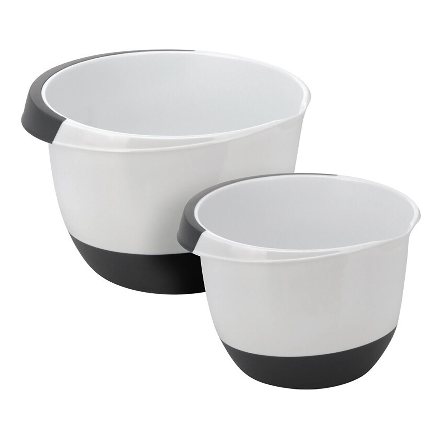 Müslischale Rührschüssel Set 3,5 & 2,0 Liter - Schüsseln mit Stoppboden