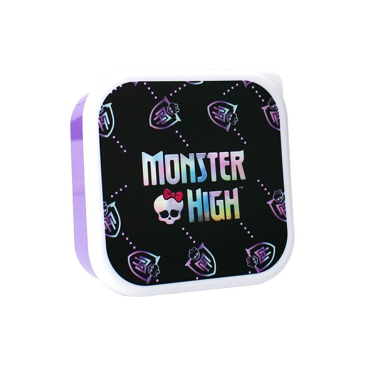 Monster High Lunchbox Monster High Brotzeitbox 3in1 Lunchbox für Schule, Freizeit, Kunststoff, (1-tlg)