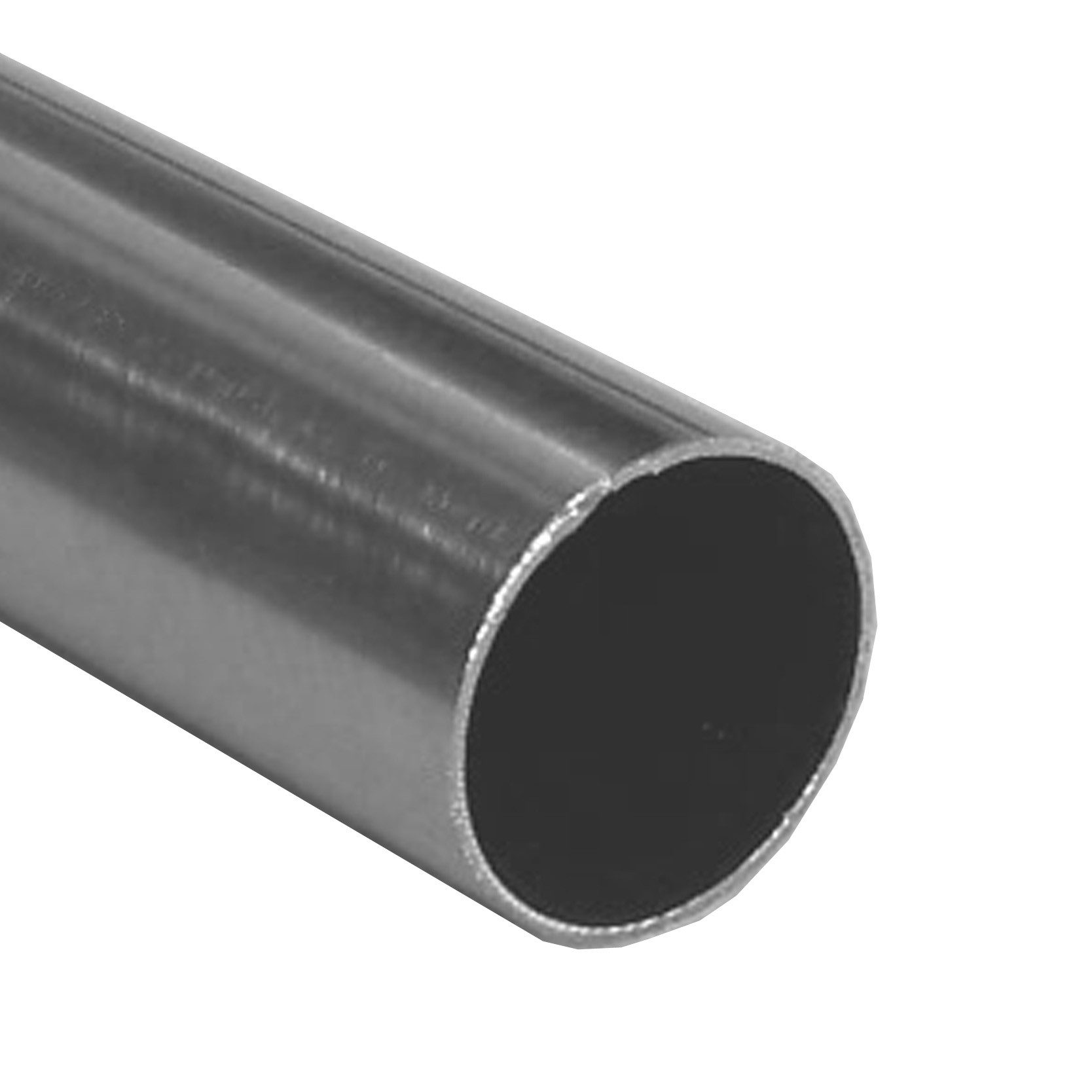 BASIT Gardinenstange Edelstahloptik 20mm mit Deckenträgern 120 cm E34, Ø 20 mm, 2-läufig, verschraubt, Metall, D60RR 120 cm E34 Zylinder – Bild 5 von 5