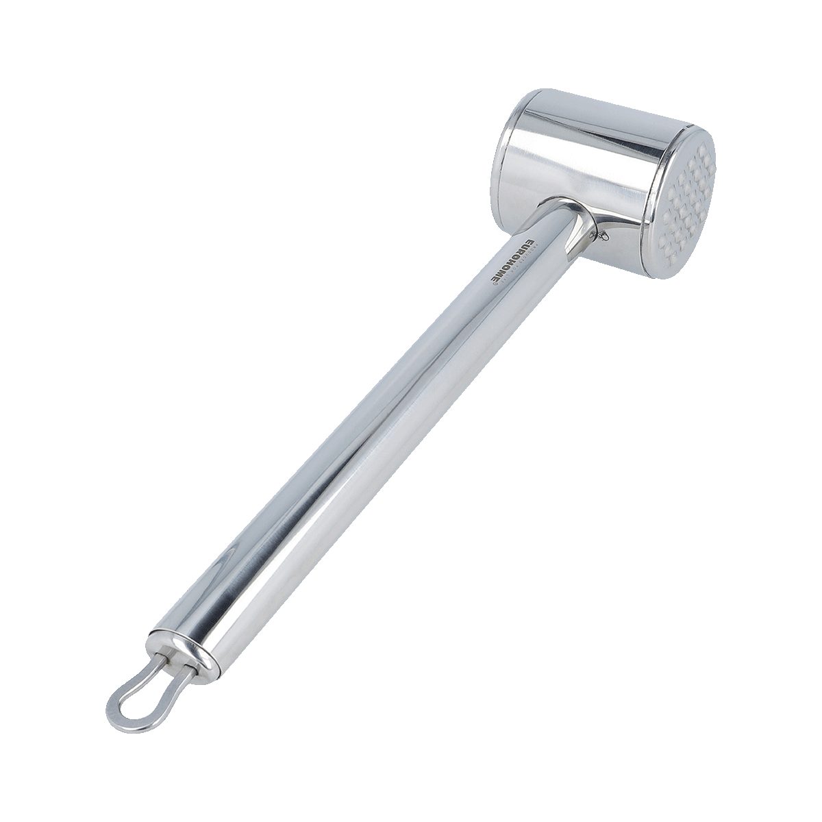 EUROHOME Fleischtopf Schnitzelklopfer Edelstahl Fleischplattierer - spülmaschinengeeignet, Edelstahl (1-tlg., Fleischklopfer 27,8 cm), Hammer für Schnitzel und Steak - Küchenhelfer