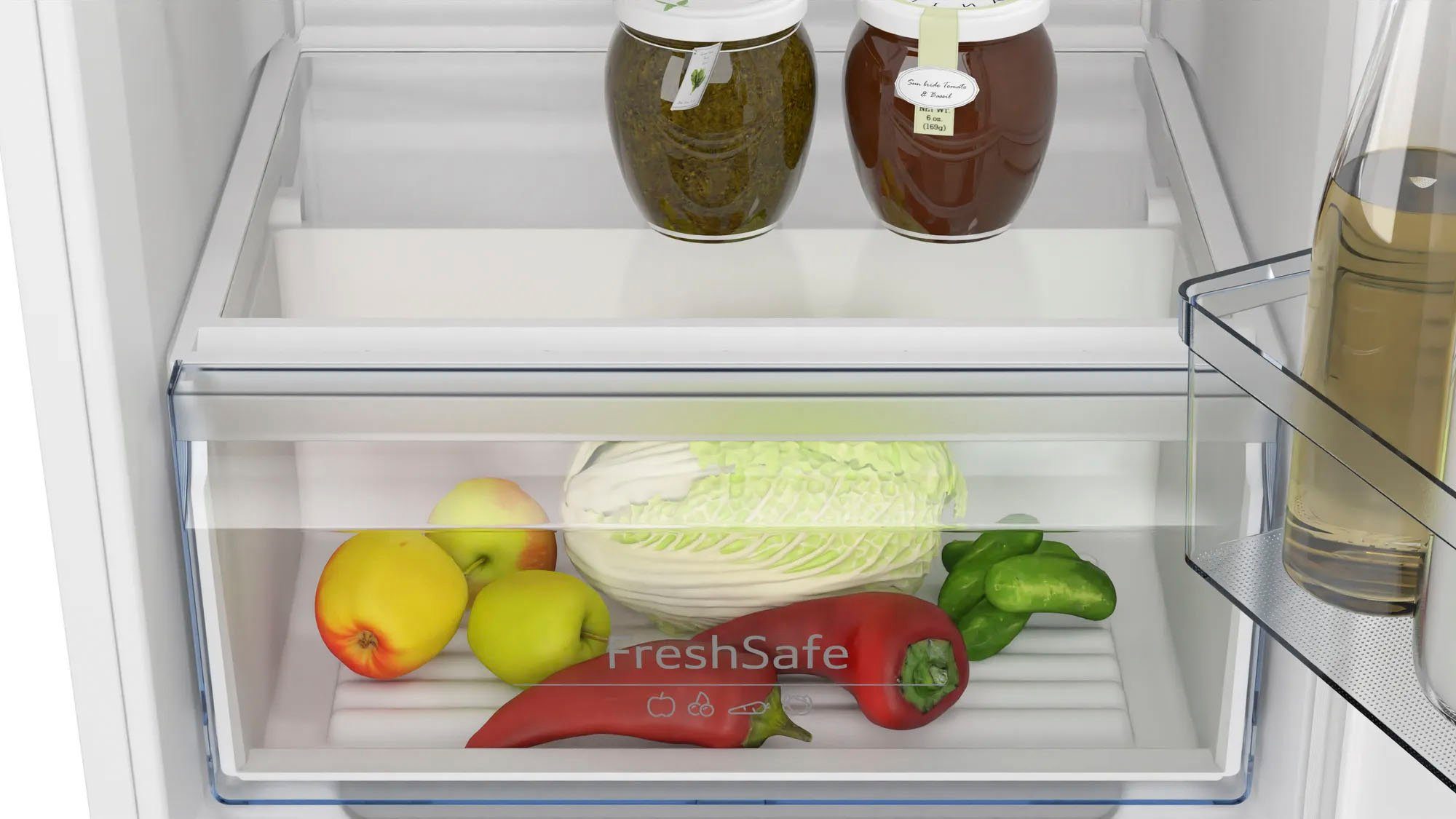 NEFF Einbaukühlschrank N 30 KI2321SE0, 102,1 cm hoch, 56 cm breit, Fresh Safe: Schublade für flexible Lagerung von Obst & Gemüse – Bild 2 von 5