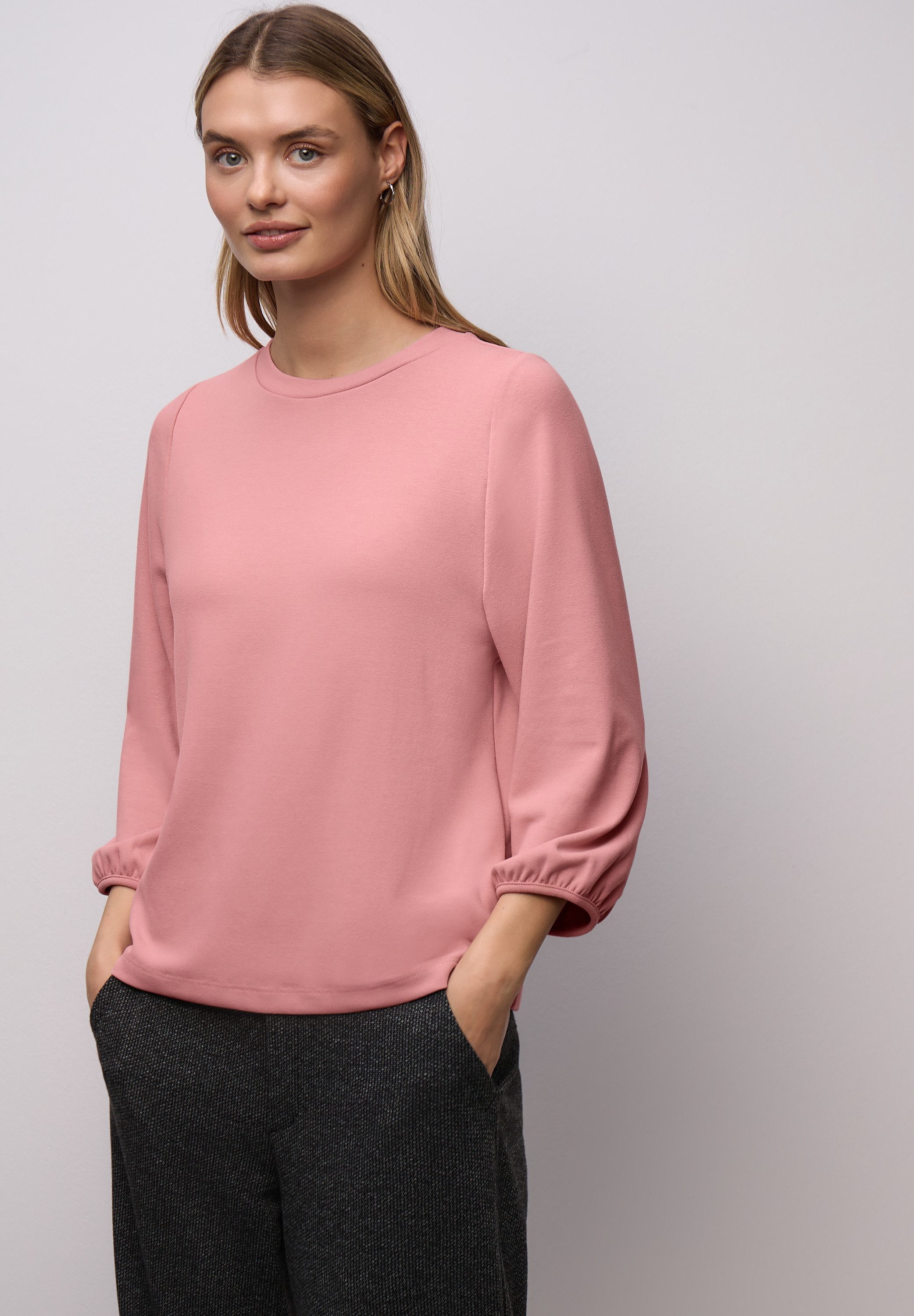 STREET ONE 3/4-Arm-Shirt mit elastischem Bündchen
