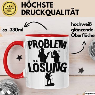Trendation Tasse Wandern Tasse Geschenk für Wanderer Männer Geschenkidee Problem und Lö