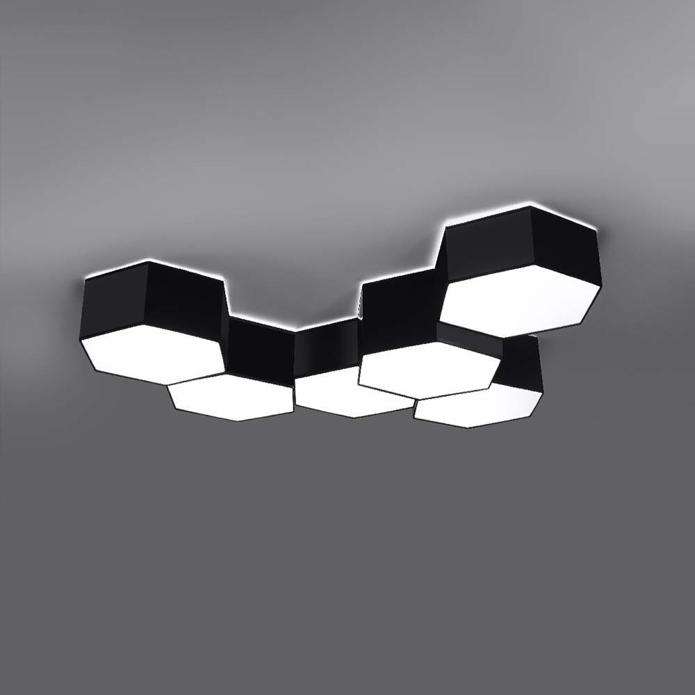etc-shop Deckenstrahler, PVC Wohnzimmerleuchte nicht Deckenleuchte inklusive, 2 Deckenlampe Schwarz Flammig Leuchtmittel