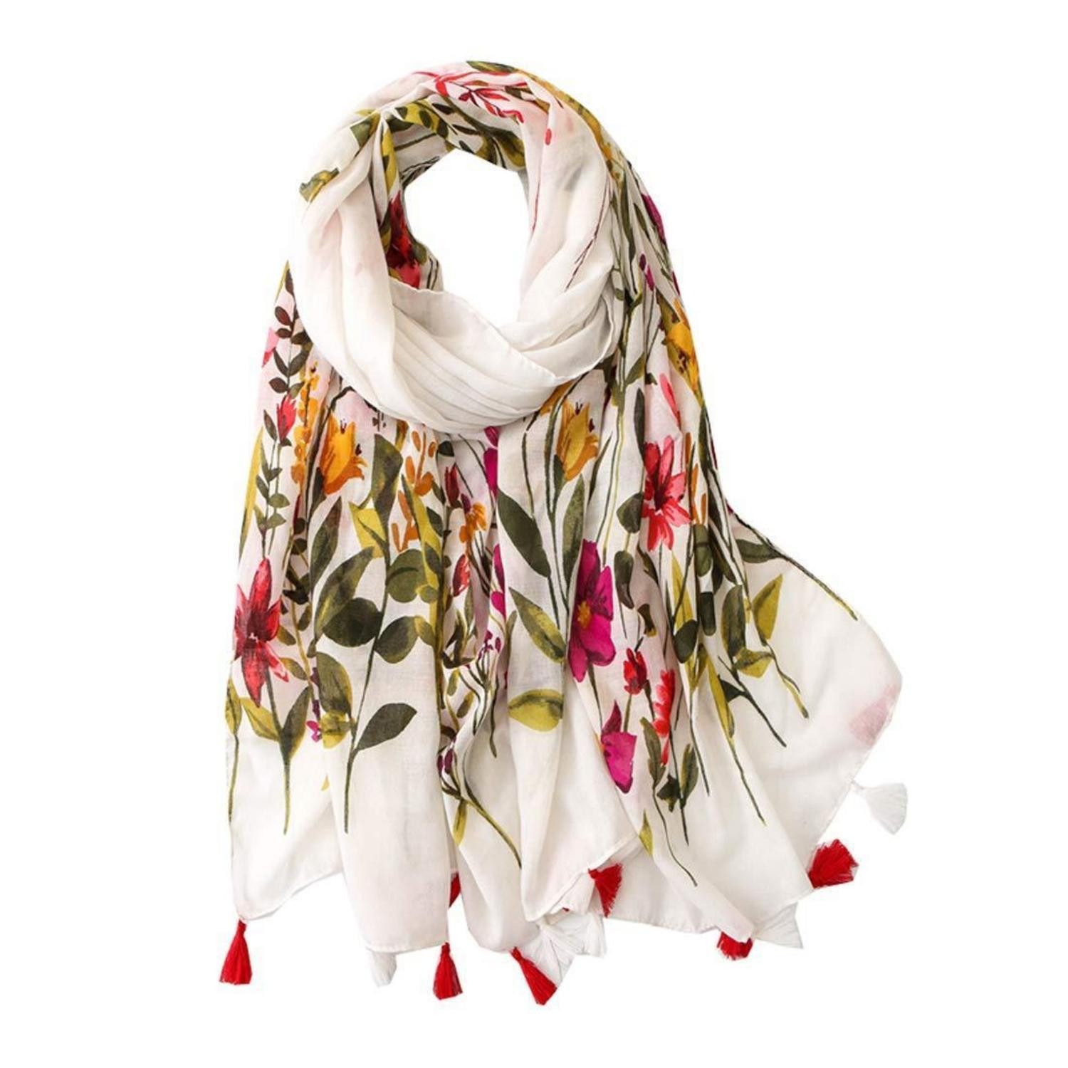 LuxusKollektion Halstuch Damen Halstuch Paisley One Size, (1-St)