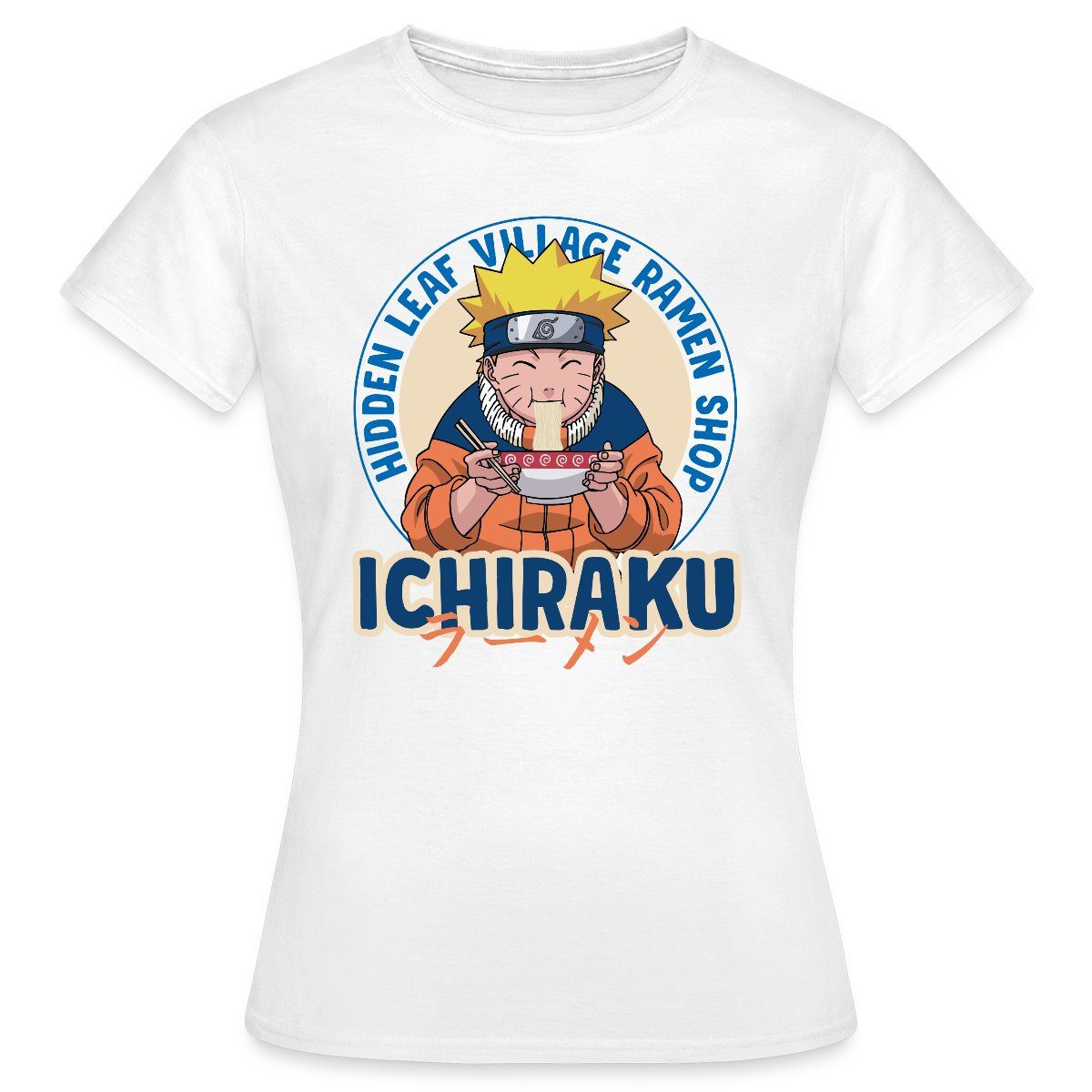 T-Shirt Naruto Ichiraku Hidden Leaf Village Ramen Shop Frauen T-Shirt