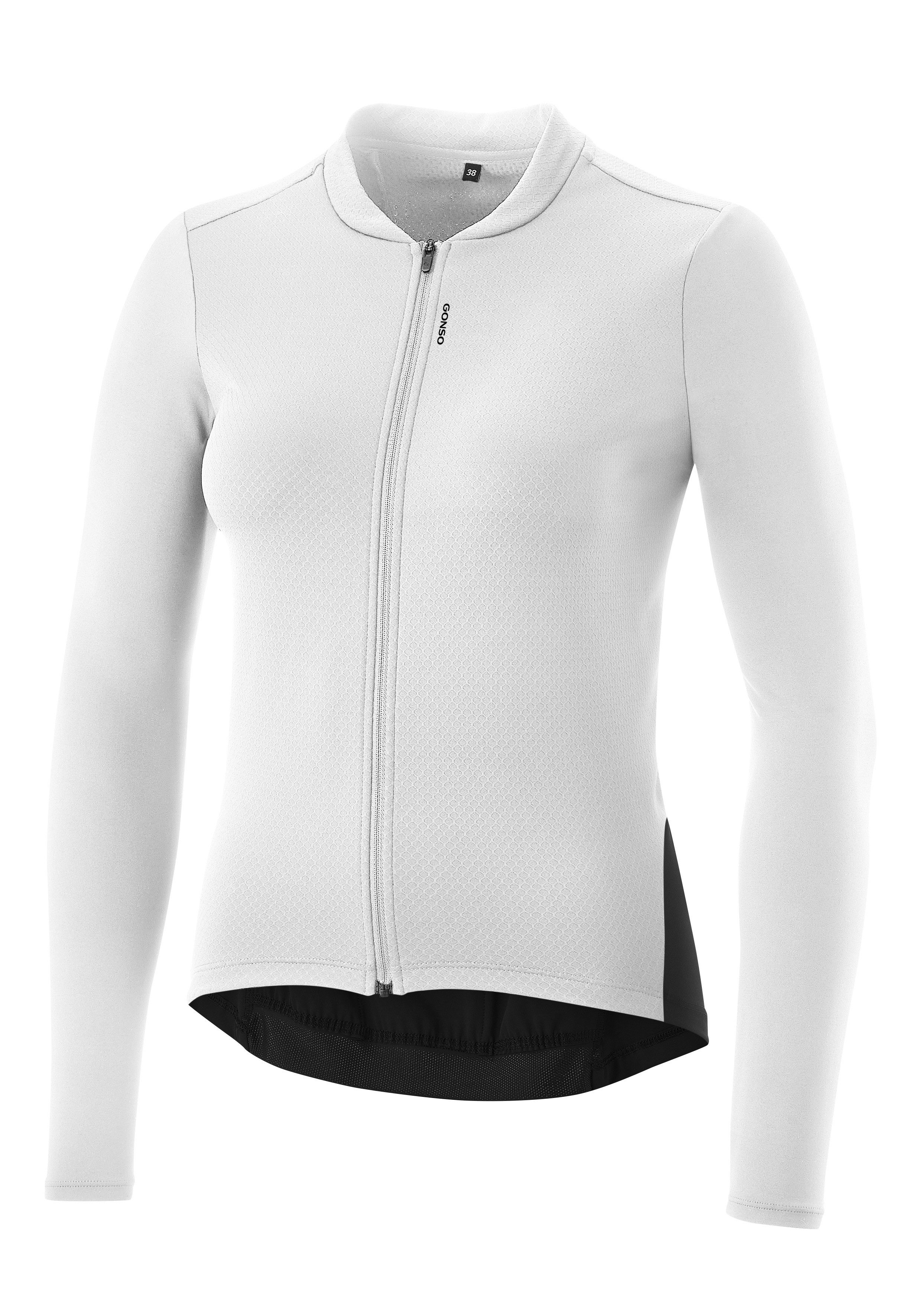 Gonso Radtrikot SITIVO Jersey Longsleeve W Damen Fahrradtrikot langarm, Full-Zip Trikot mit Rückentasche