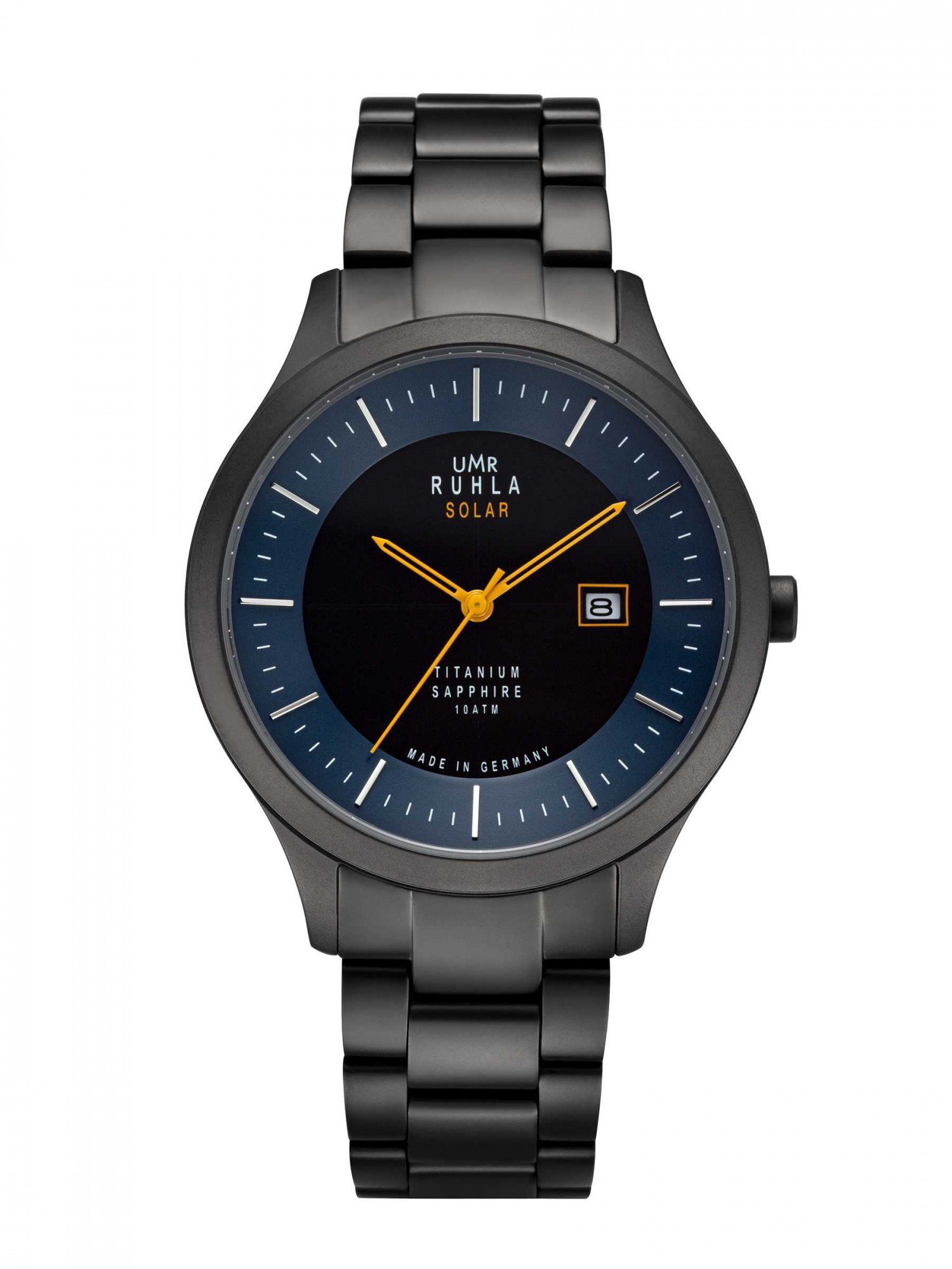 Solaruhr Made in Germany, Titanband & Saphirglas, 42 mm 95953M