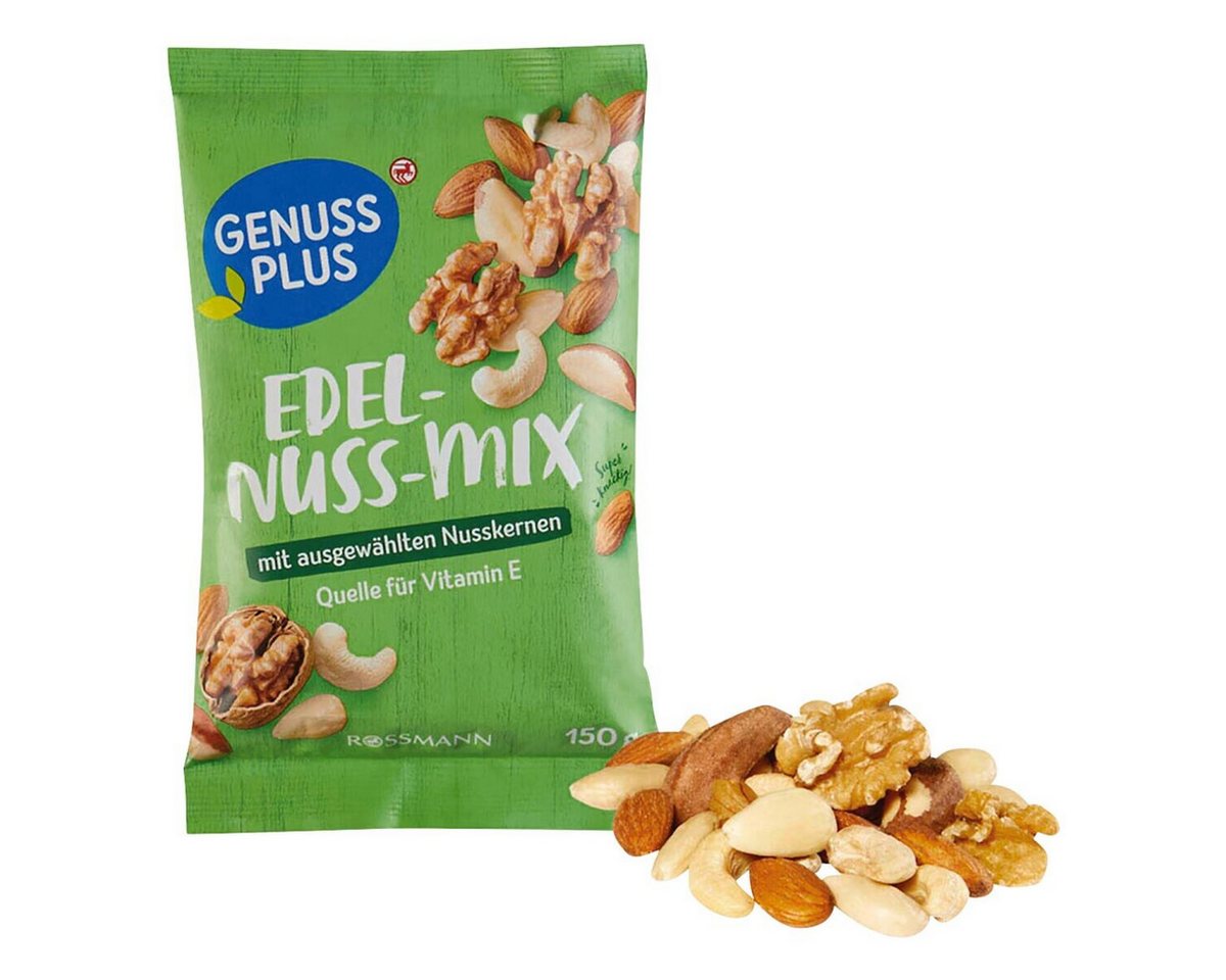 GENUSS PLUS Nüsse, 150 g, vegan / glutenfrei / laktosefrei