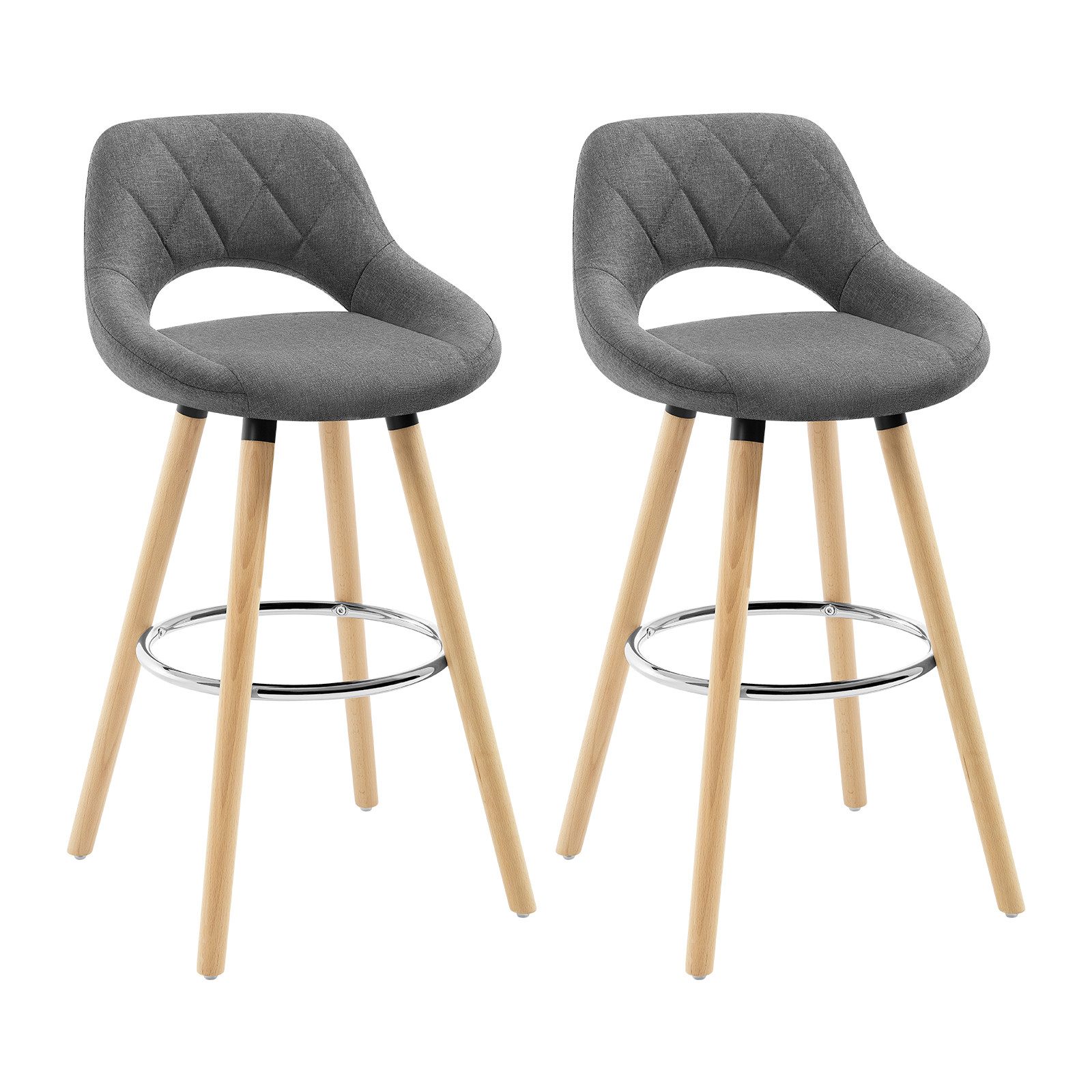 Woltu Barhocker (2 St), mit Lehne günstig online kaufen