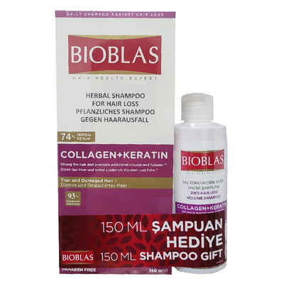 Bioblas Haarshampoo Bioblas Botanic Oils Collagen + Keratin Anti Haarausfall Shampoo 150 m