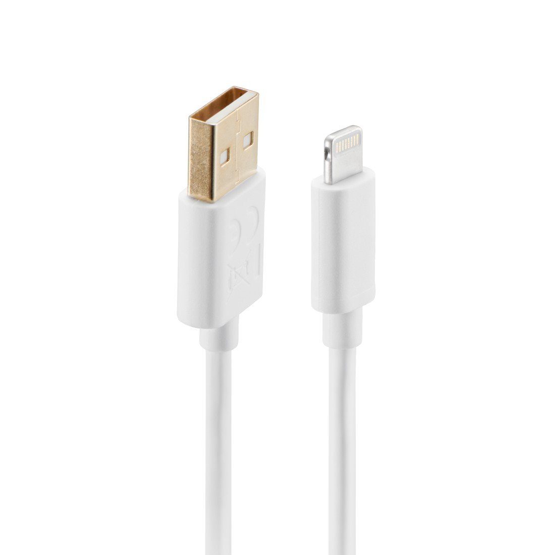 Ladekabel für USB-Kabel, (150 Hama Smartphones USB A, 1,5 Lightning, Lightning, USB-A Weiß cm) und auf Typ Tablets m,