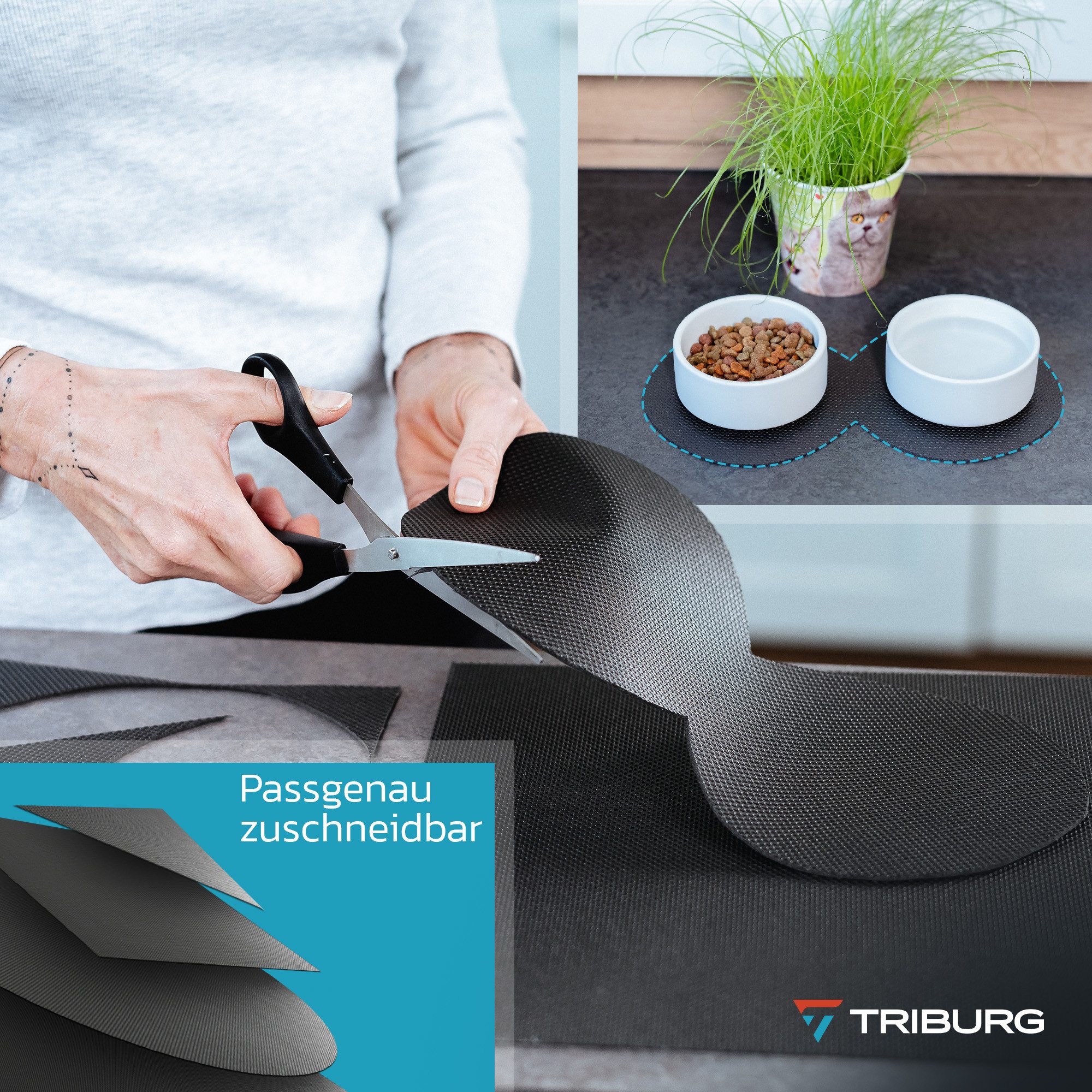 TRIBURG Trunk Mat TRIBURG Universal Anti-Slip Dirt Mat I Waterproof & Cuttable, Anti-Slip Car Mat - Anti-Slip Drawer Mat