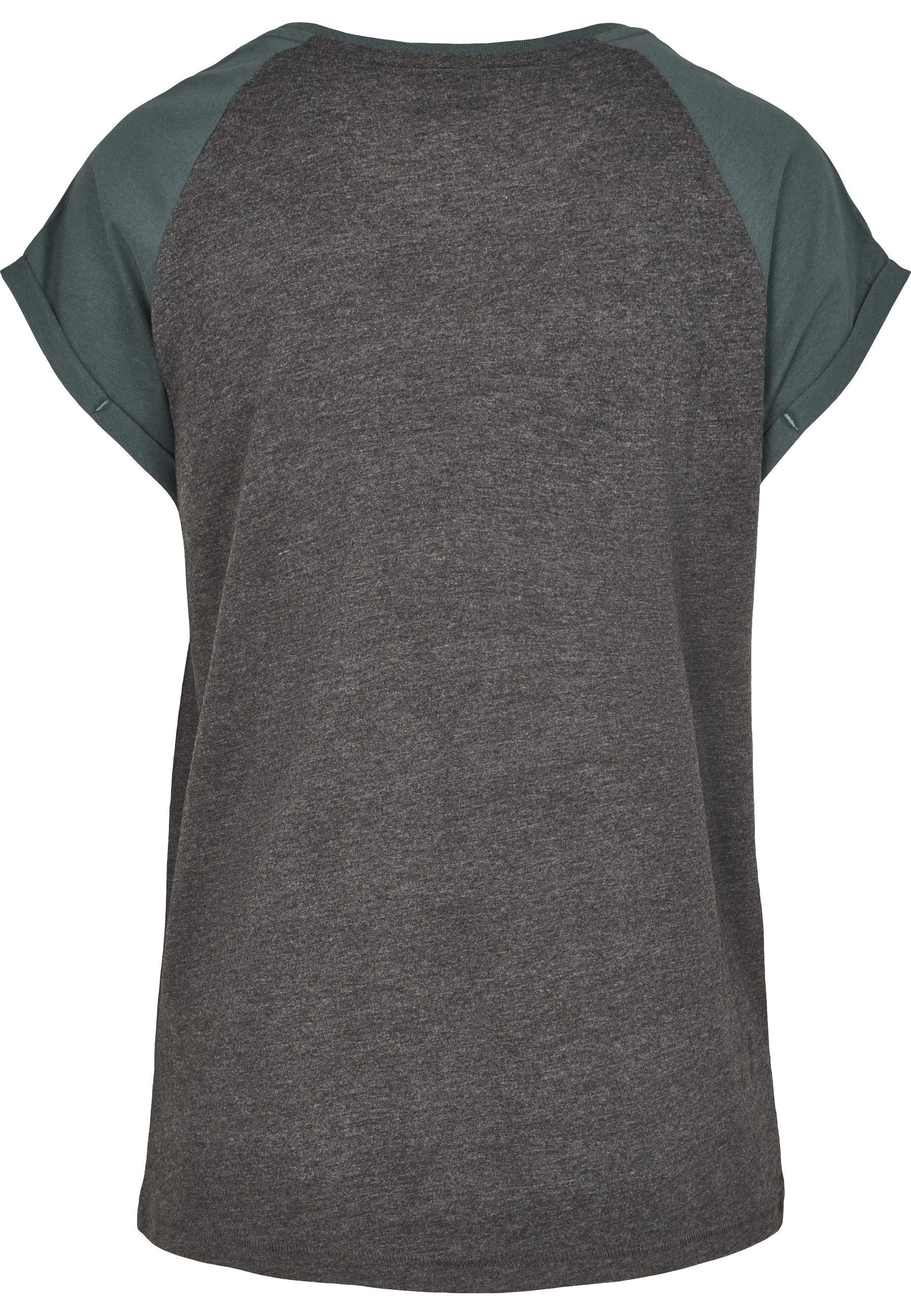 URBAN CLASSICS Kurzarmshirt Urban Classics Damen Ladies Contrast Raglan Tee günstig online kaufen