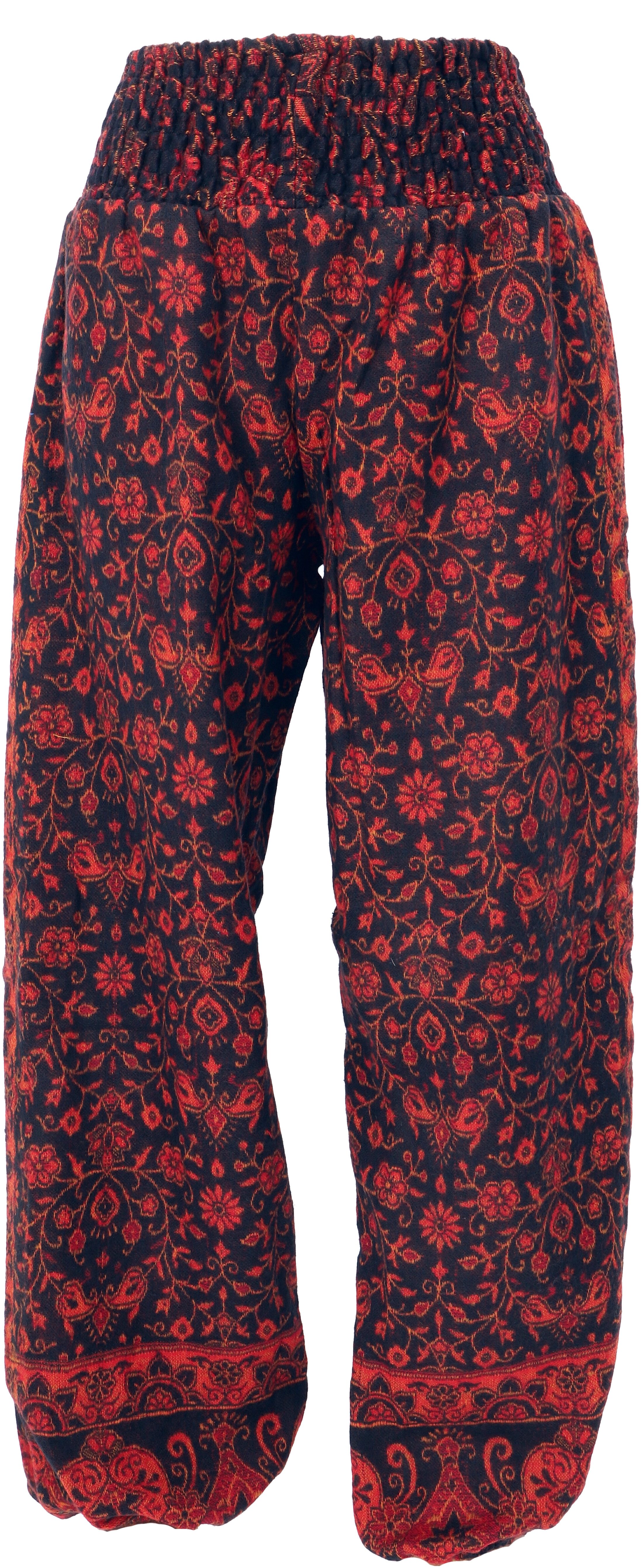 Guru-Shop Relaxhose Flauschige Paisley Boho Pluderhose,.. Ethno Style