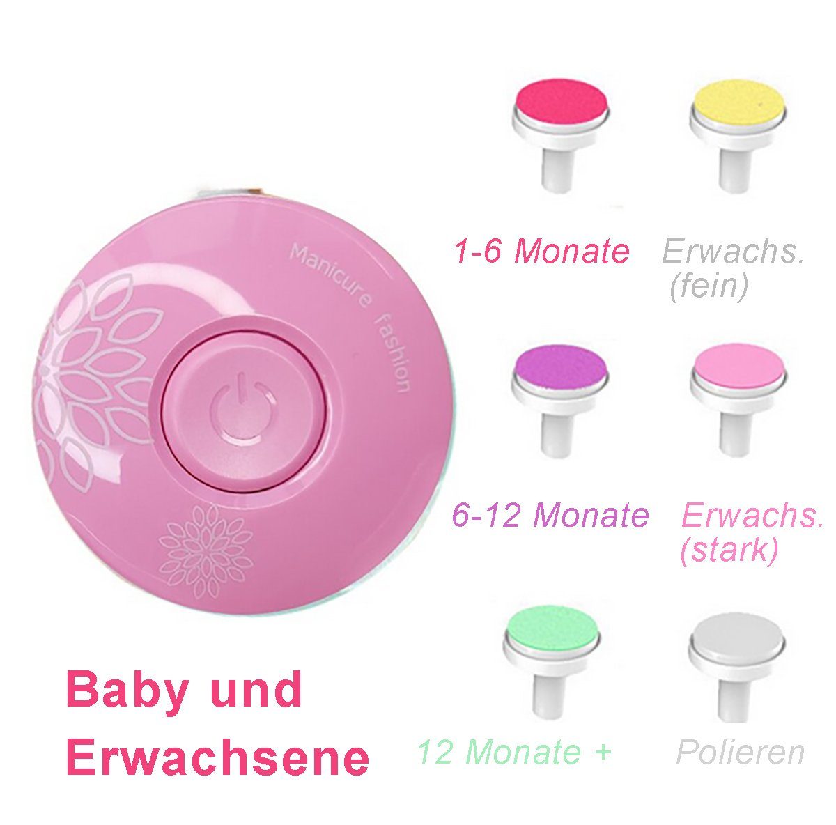 Babypflege-Set Elektrische Baby Nagelfeile mit Akku Sicherer Baby-Nagelschneider