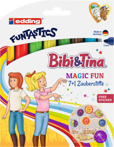 edding Faserstift Bibi & Tina FUNTASTIC MAGIC FUN, 8er-Set