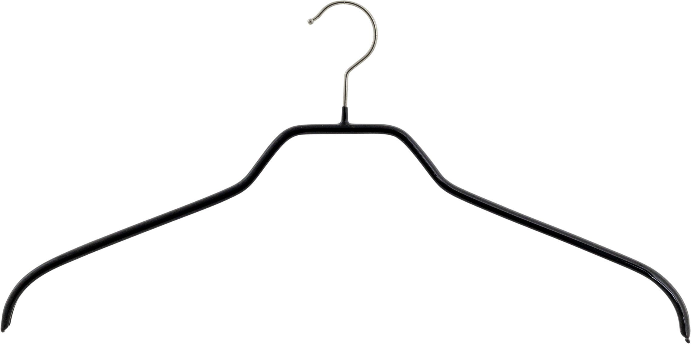 MAWA Kleiderbügel Silhouette (Set, Oberteilbügel 20-tlg), schwarz 45/F