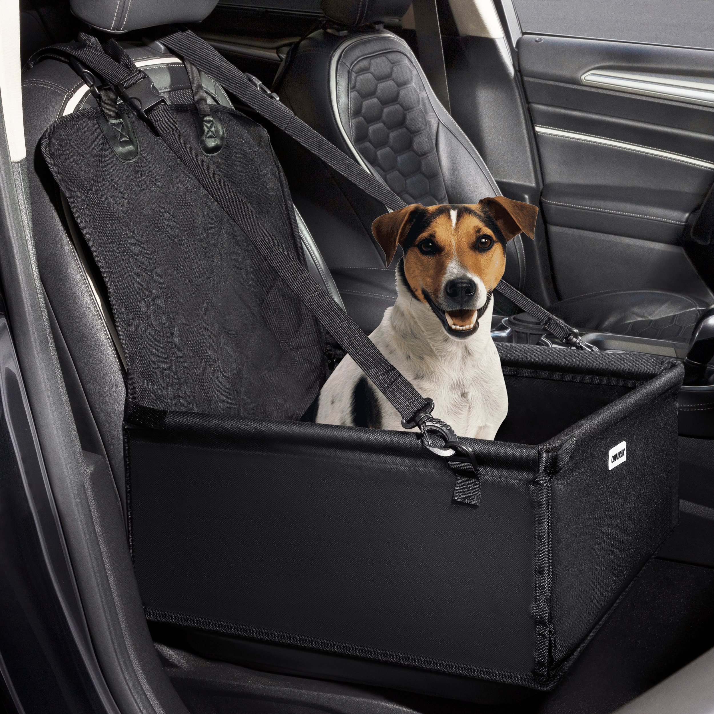Hunde-Autositz Hundebox Auto, Hunde Autositz mit Anschnallgurt