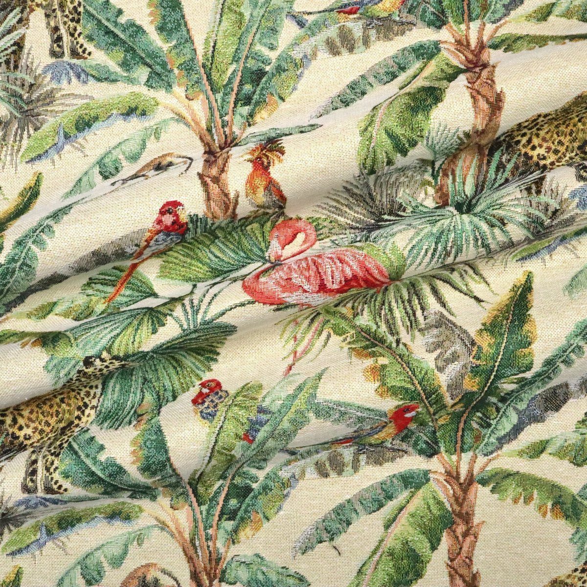 Thumbnail - Stofferia Stoff Polsterstoff Gobelin Langures Beige, Breite 140 cm, Meterware