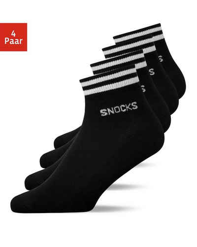 SNOCKS Sneakersocken (4-Paar) halbhoch, stylisch und perfekt für den Sneaker